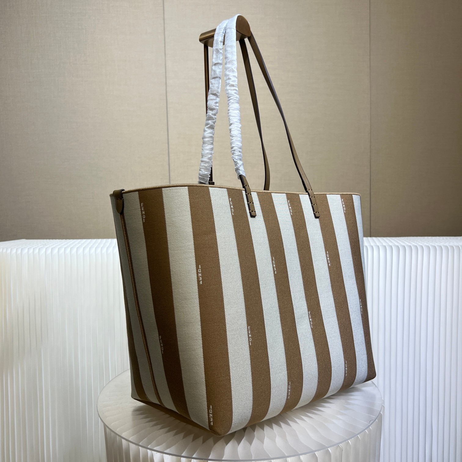 Fendi Shop Women's Designer Beige Tote Bags