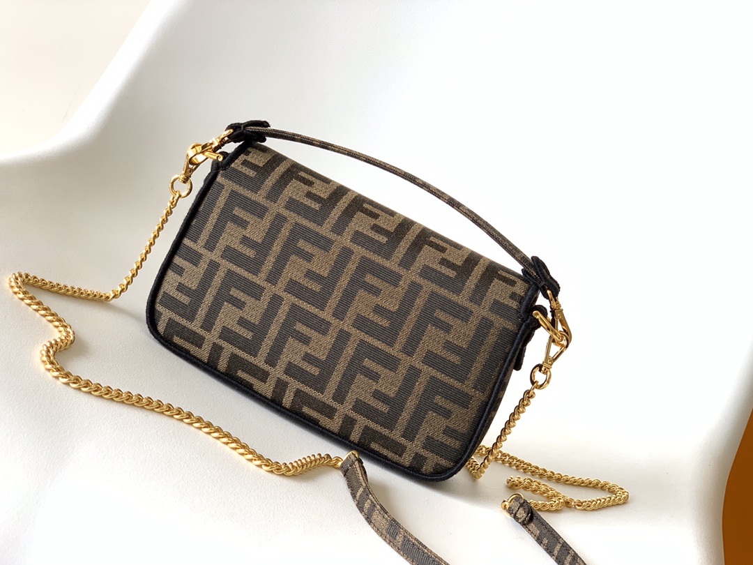 FENDI Shoulder Bag Zucca pattern 2WAY Canvas3