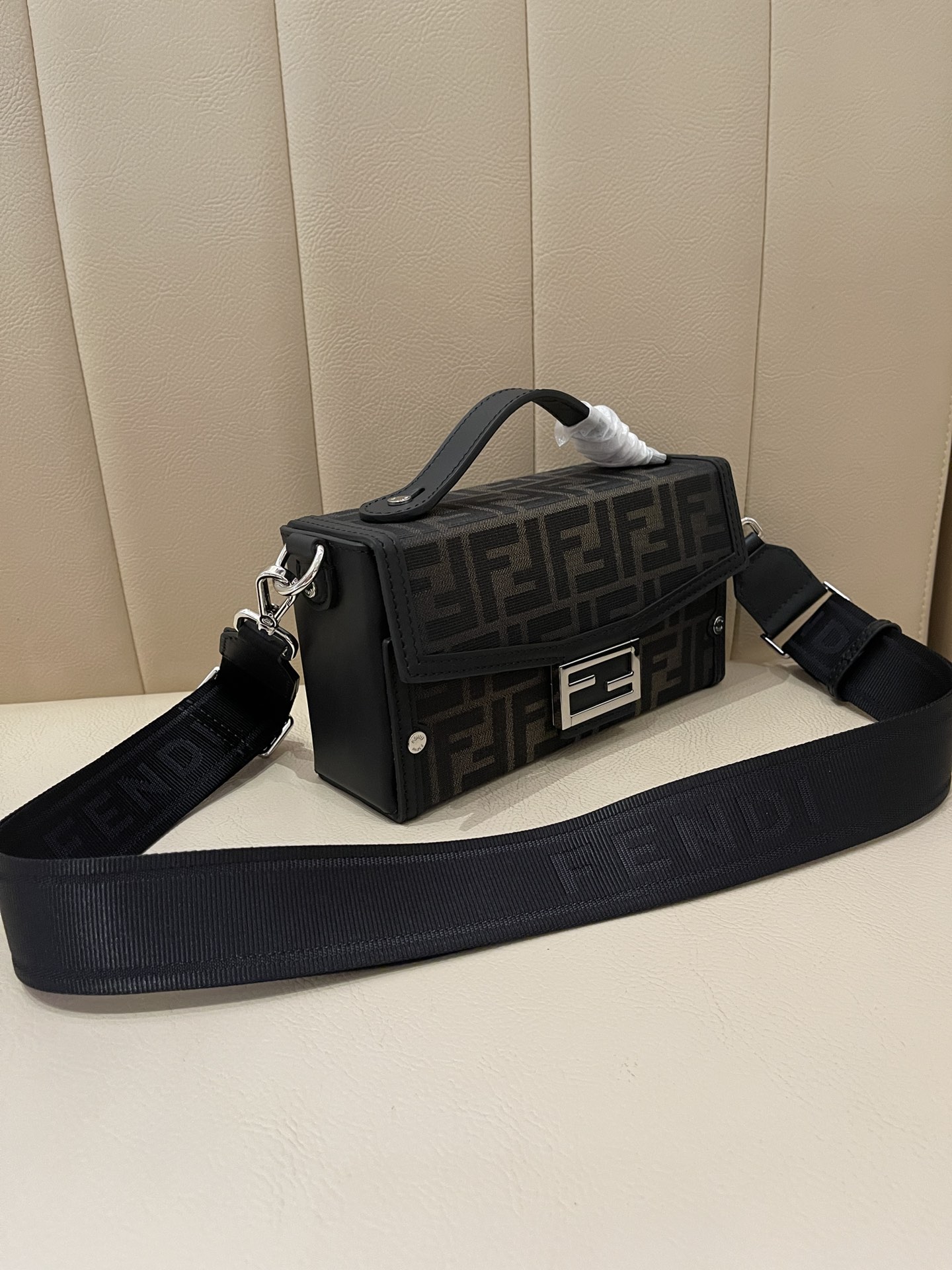 Fendi Soft Trunk Baguette Bag - Brown