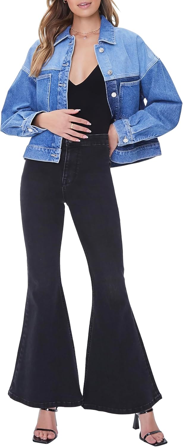 Forever 21 Women’s Colorblock Denim Jacket