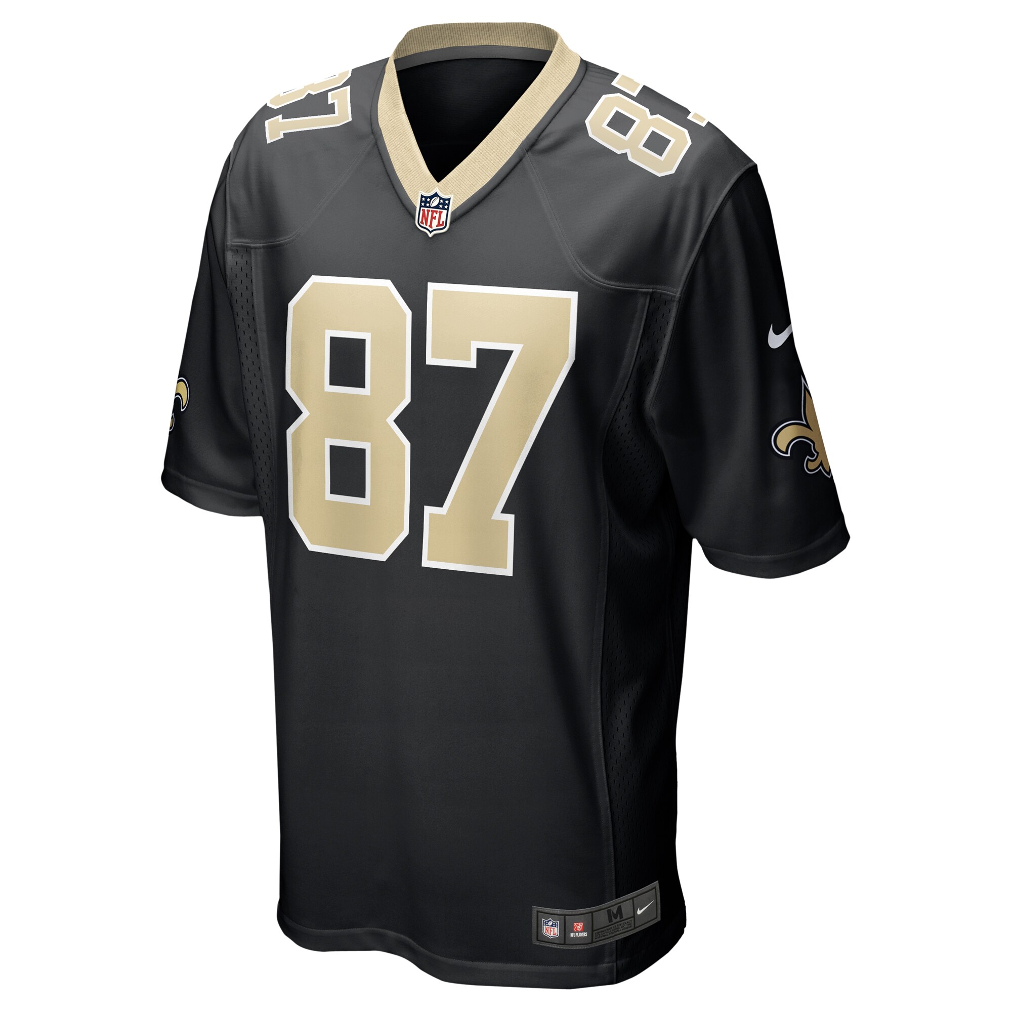 Foster Moreau New Orleans Saints Nike Team Game Jersey -  Black