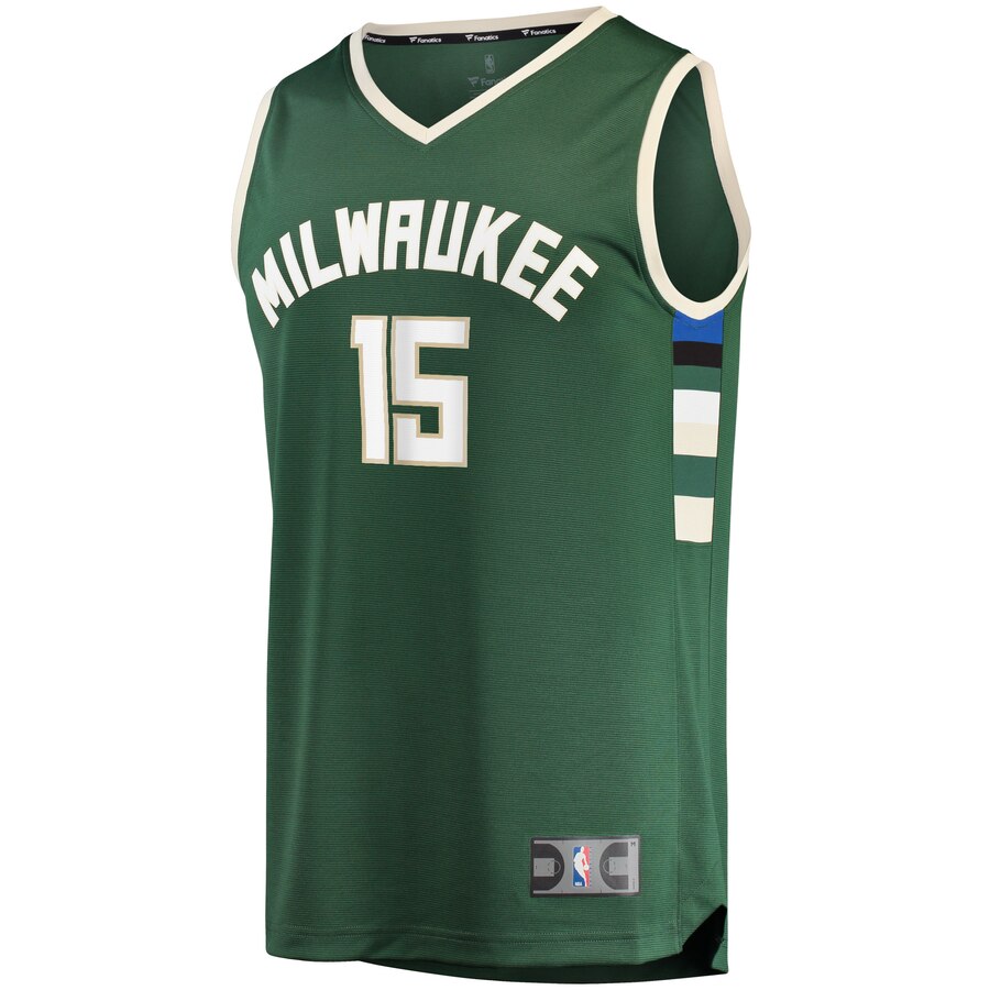 Fanatics Frank Mason III Bucks Jersey - Icon Edition | Premium #15 Green Fan Gear