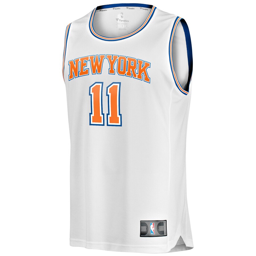 Premium Fanatics Ntilikina Youth Jersey: Knicks #11 White Replica
