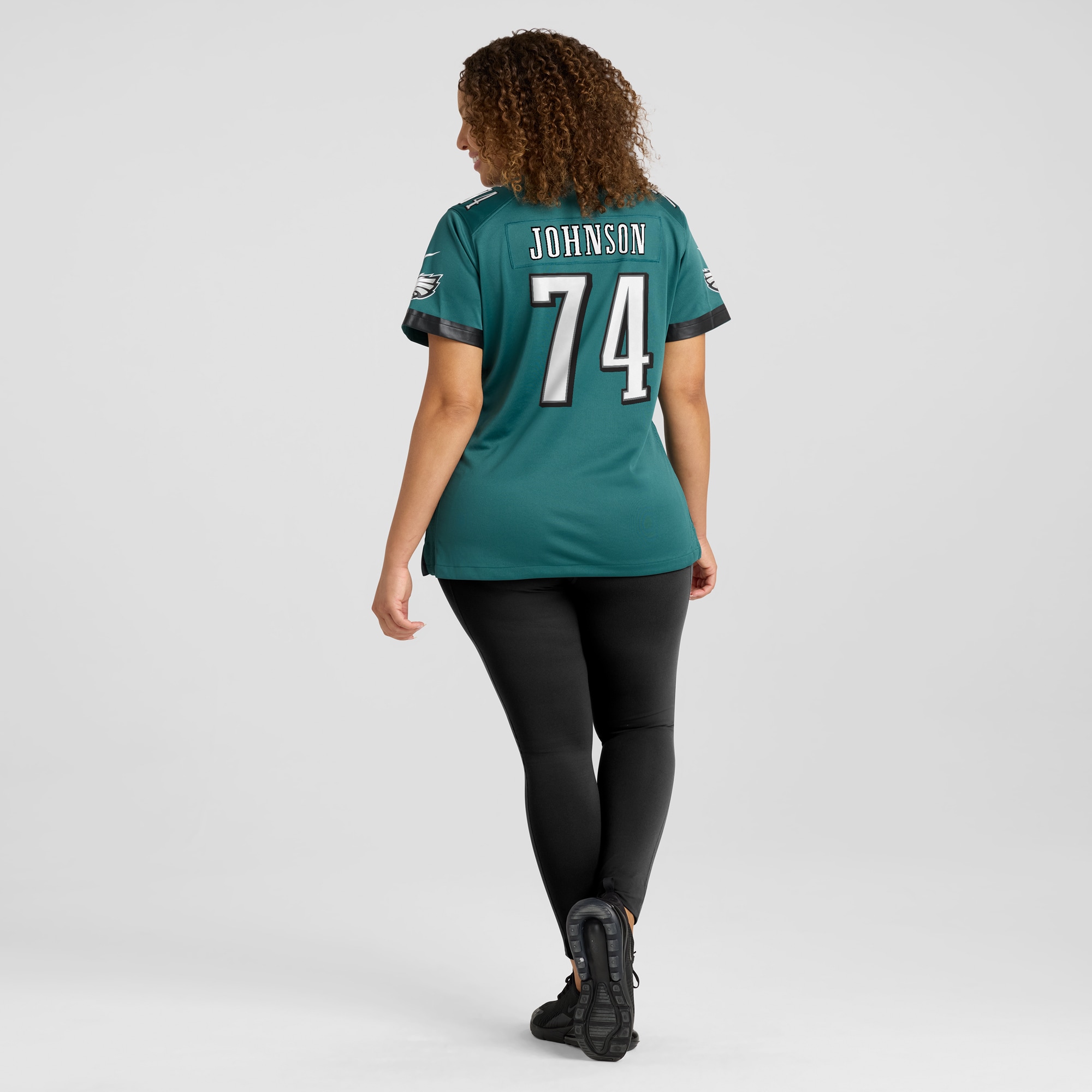 Fred Johnson Philadelphia Eagles Nike Women's Team Game Jersey - Midnight Green