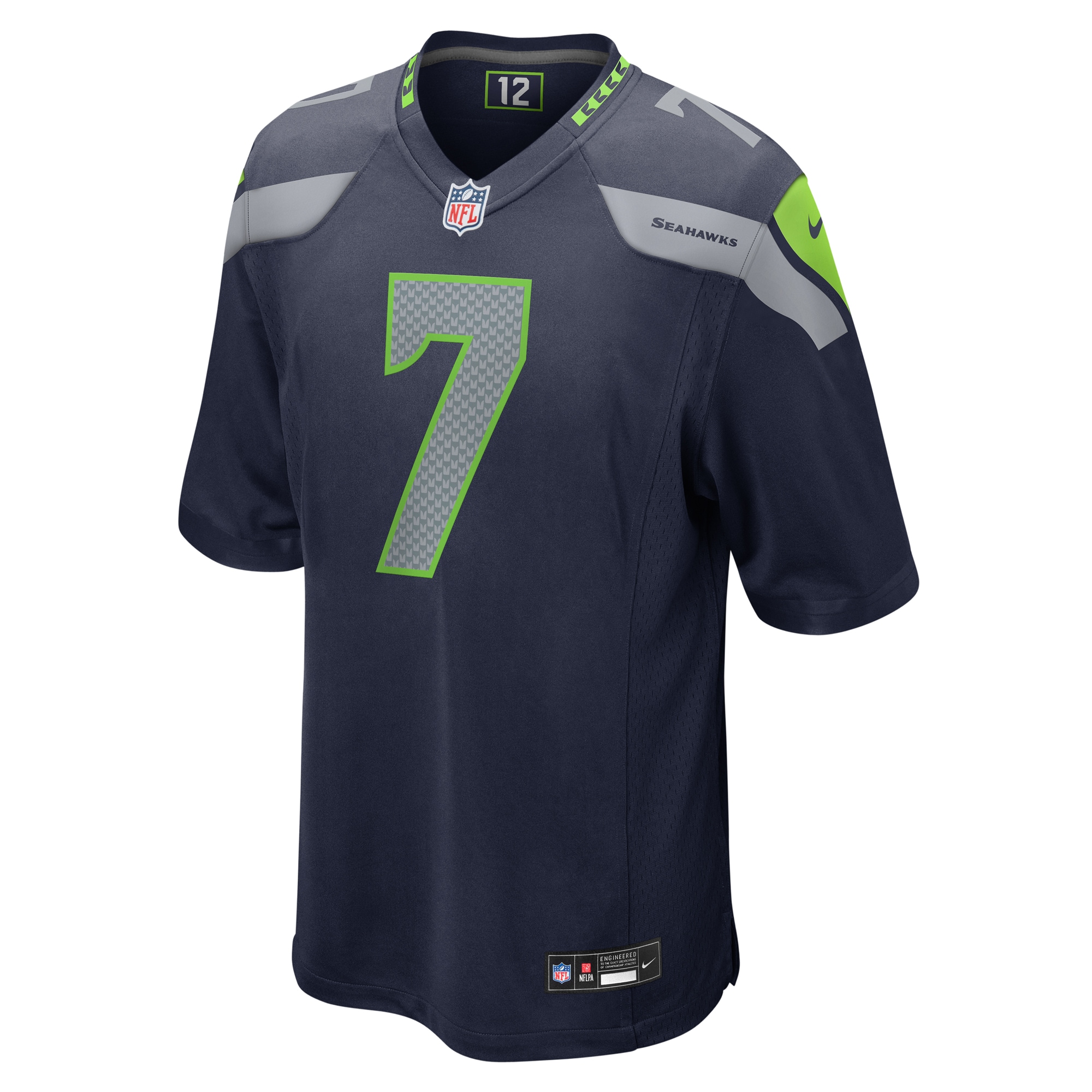 Geno Smith Seattle Seahawks Nike Team Game Jersey -  College Navy