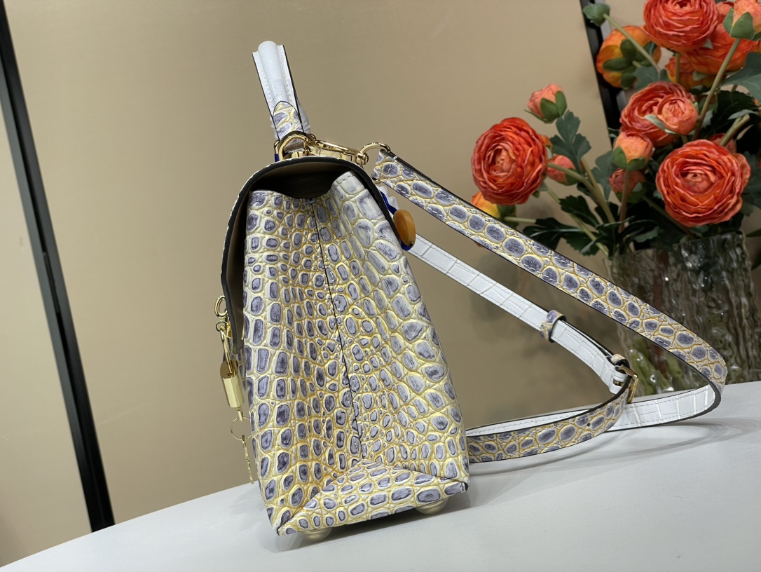 Genuine White Himalayan Crocodile Alligator Leather handbag, Crocodile Women Tote, Alligator Women Purse, Lady Bags