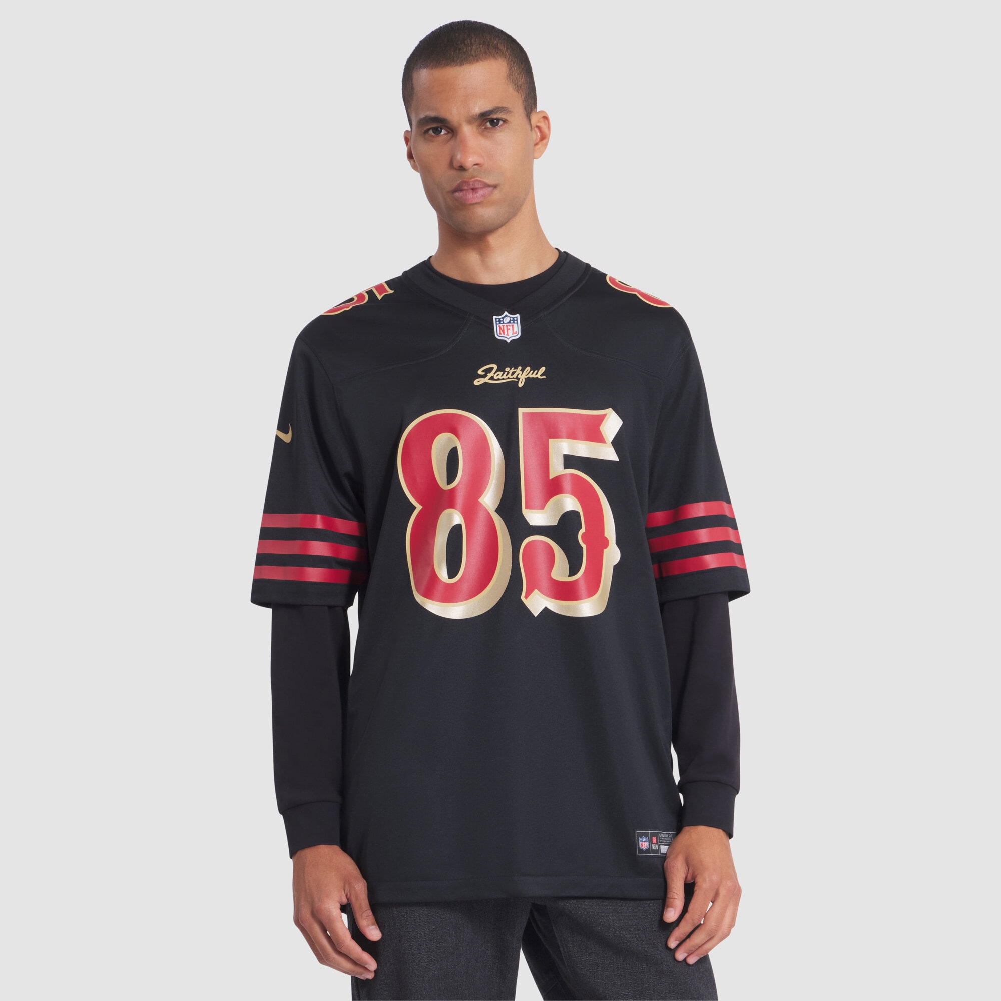 George Kittle San Francisco 49ers Nike 2025 Rivalries Collection Game Jersey – Black