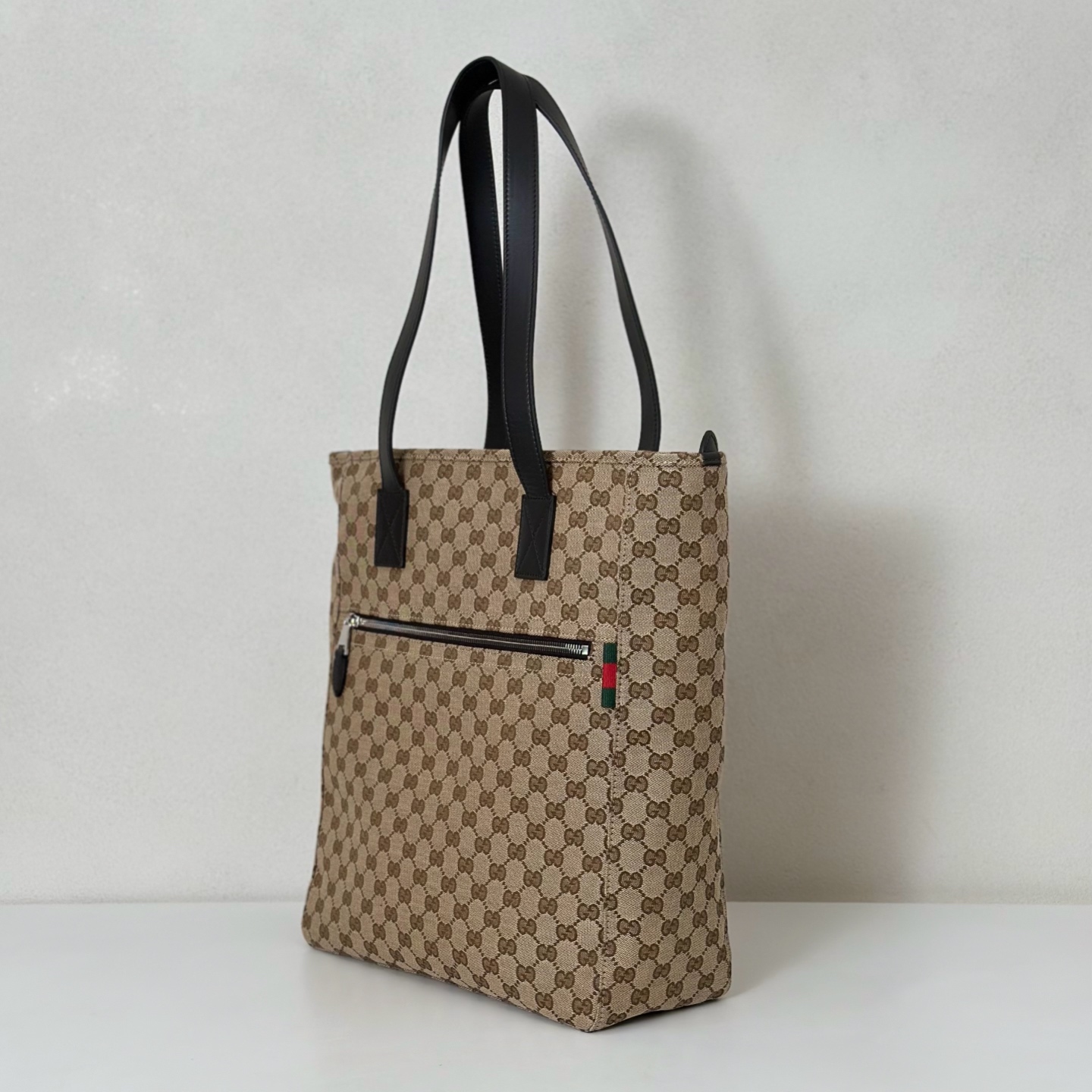 GG canvas large tote bag in beige and brown GG canvas