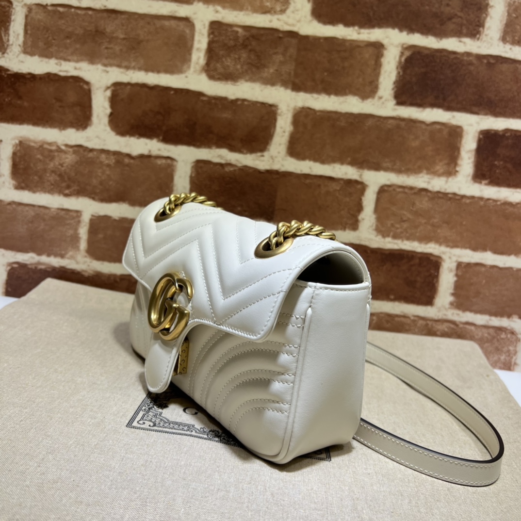 GG Marmont matelassé mini bag White High Quality