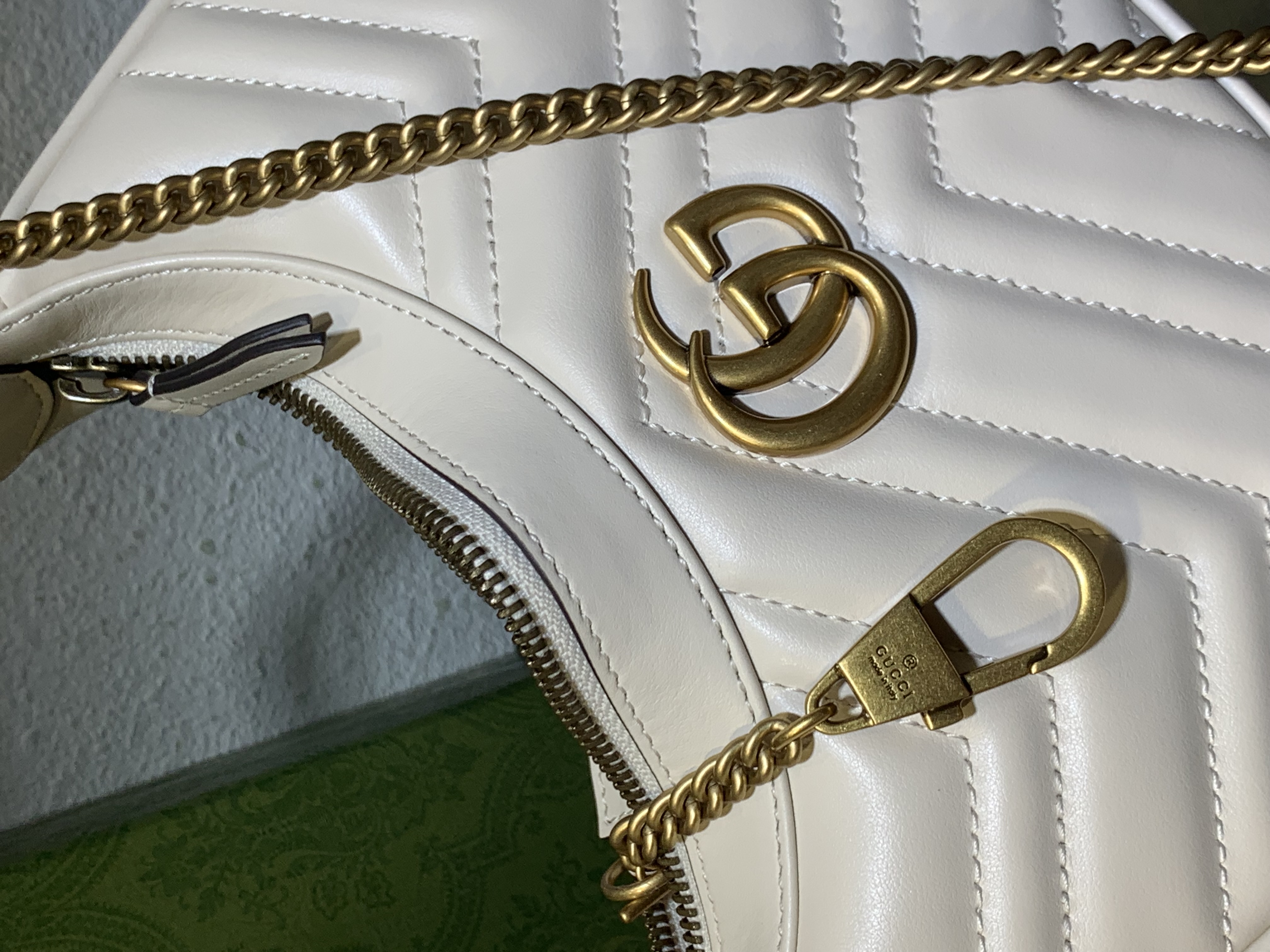 Gucci Marmont White Crescent Bag: Stunning 2024 Edition