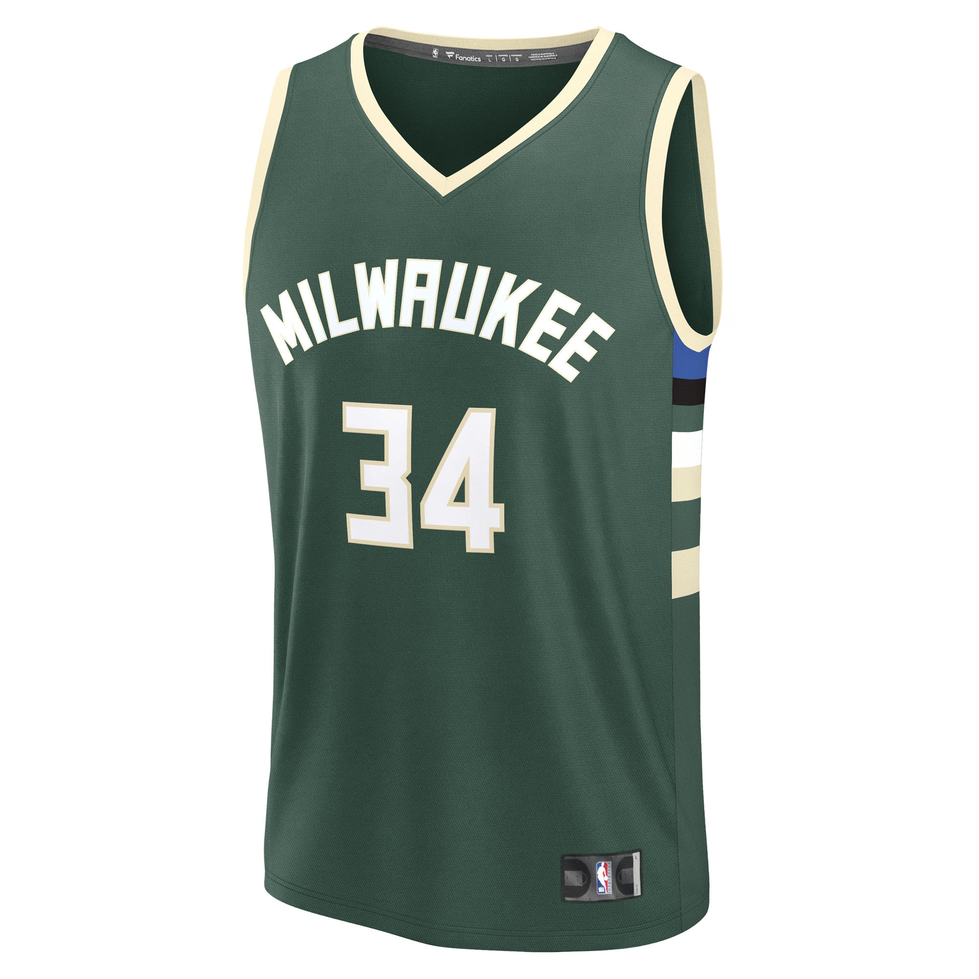 Fanatics Giannis Bucks Jersey Hunter Green - Ultimate #34 Replica 2024