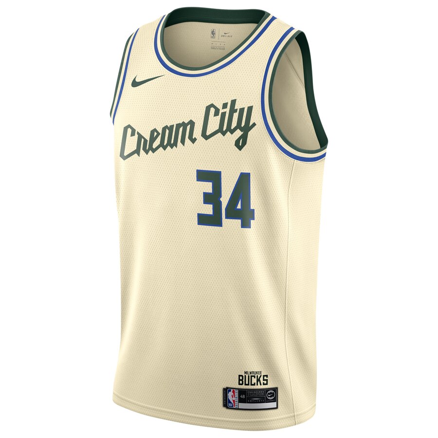 Nike Giannis Cream City Jersey #34 - Ultimate 2019/20 Edition