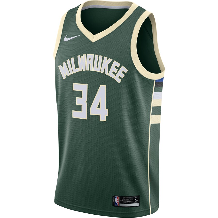 Nike Giannis Bucks Green Jersey - Ultimate #34 Icon Edition