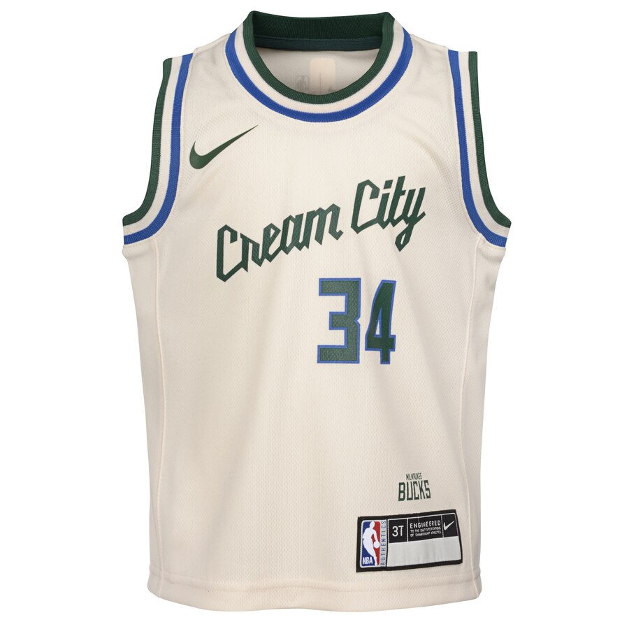 Giannis Toddler City Edition Jersey #34 - Amazing Nike Bucks Replica