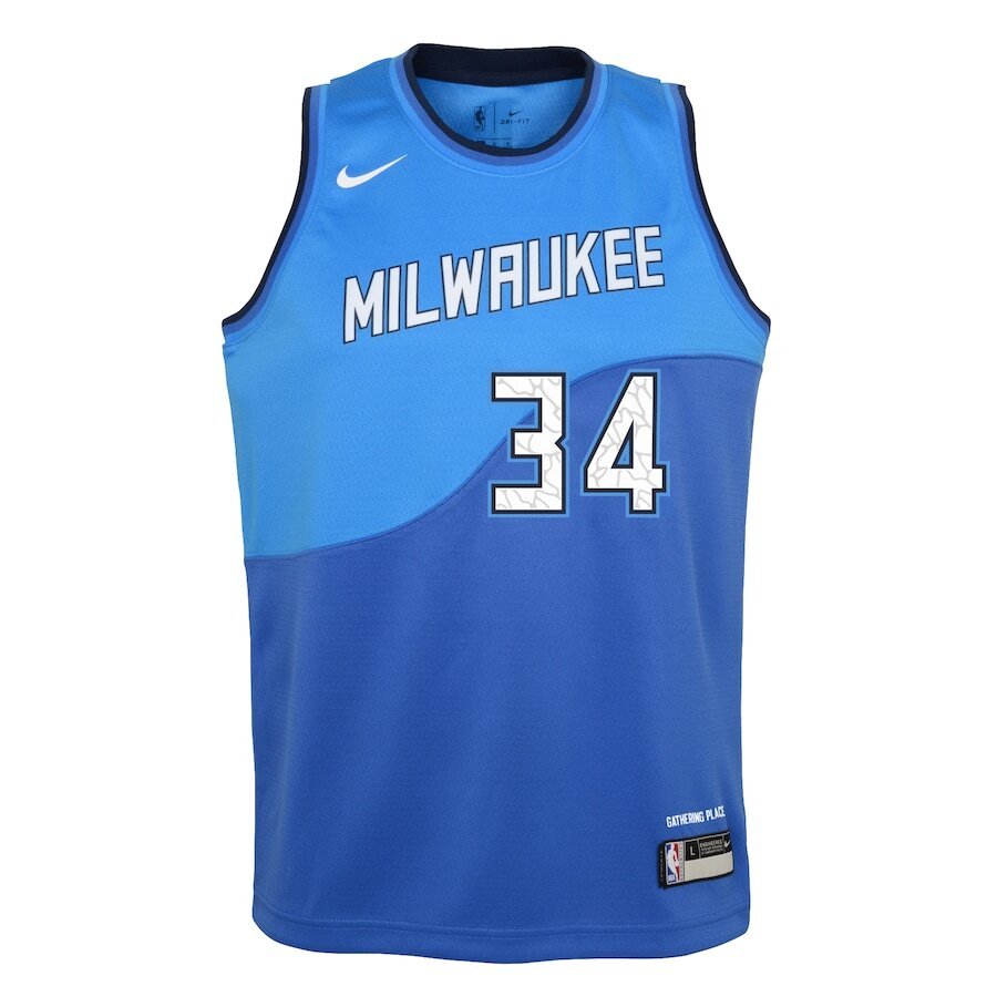Nike Giannis Youth City Jersey #34 - Ultimate Bucks Fan Gear