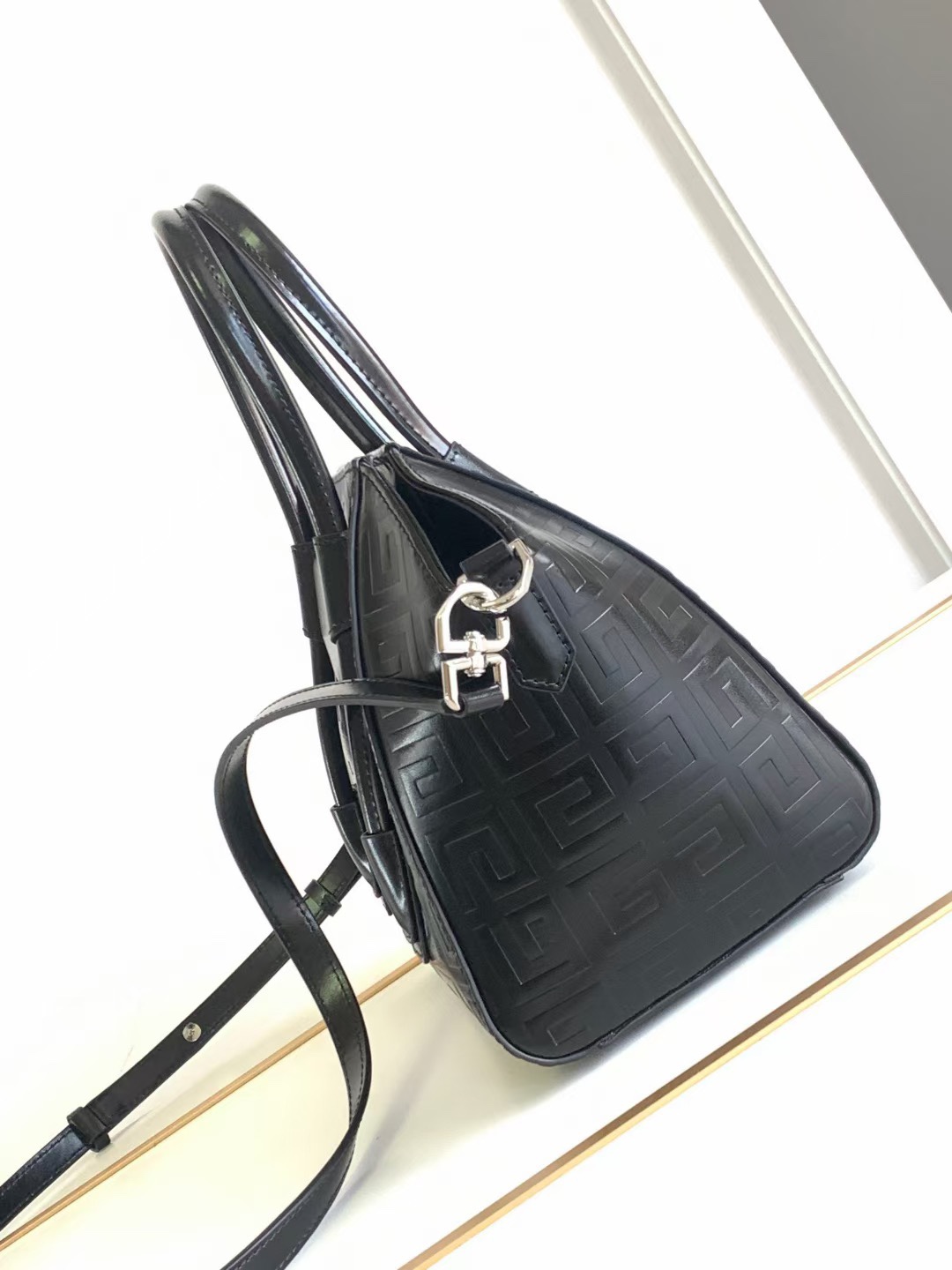 Givenchy Antigona Mini Lock Bag in Black