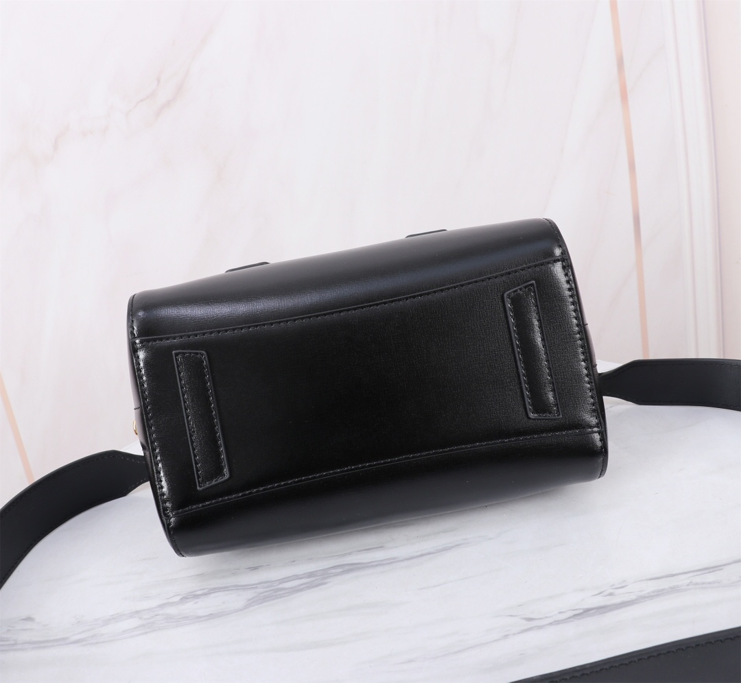 Givenchy Antigona Toy Lock bag in washed denim in – dark black