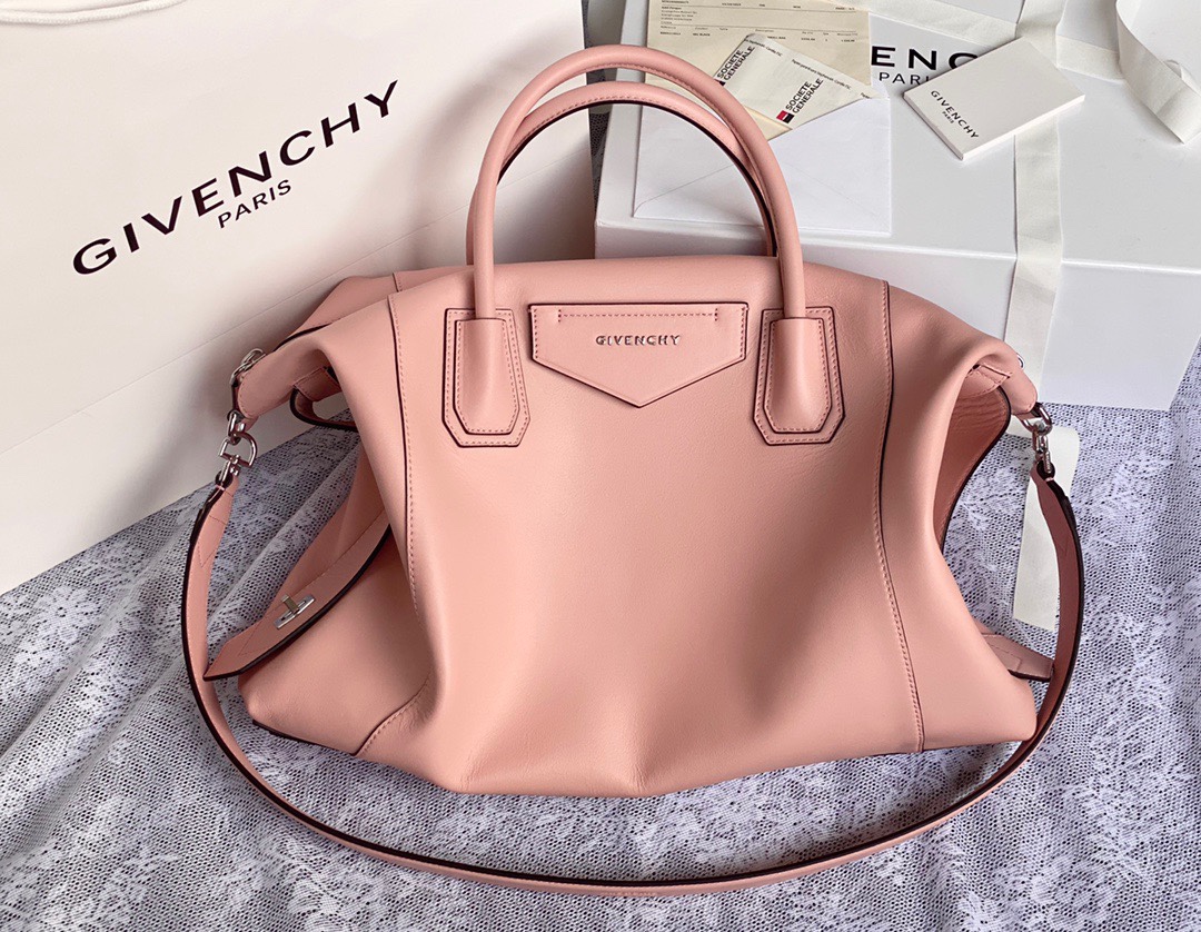 Givenchy Leather Top Handle Bag - Pink Handle Bags,