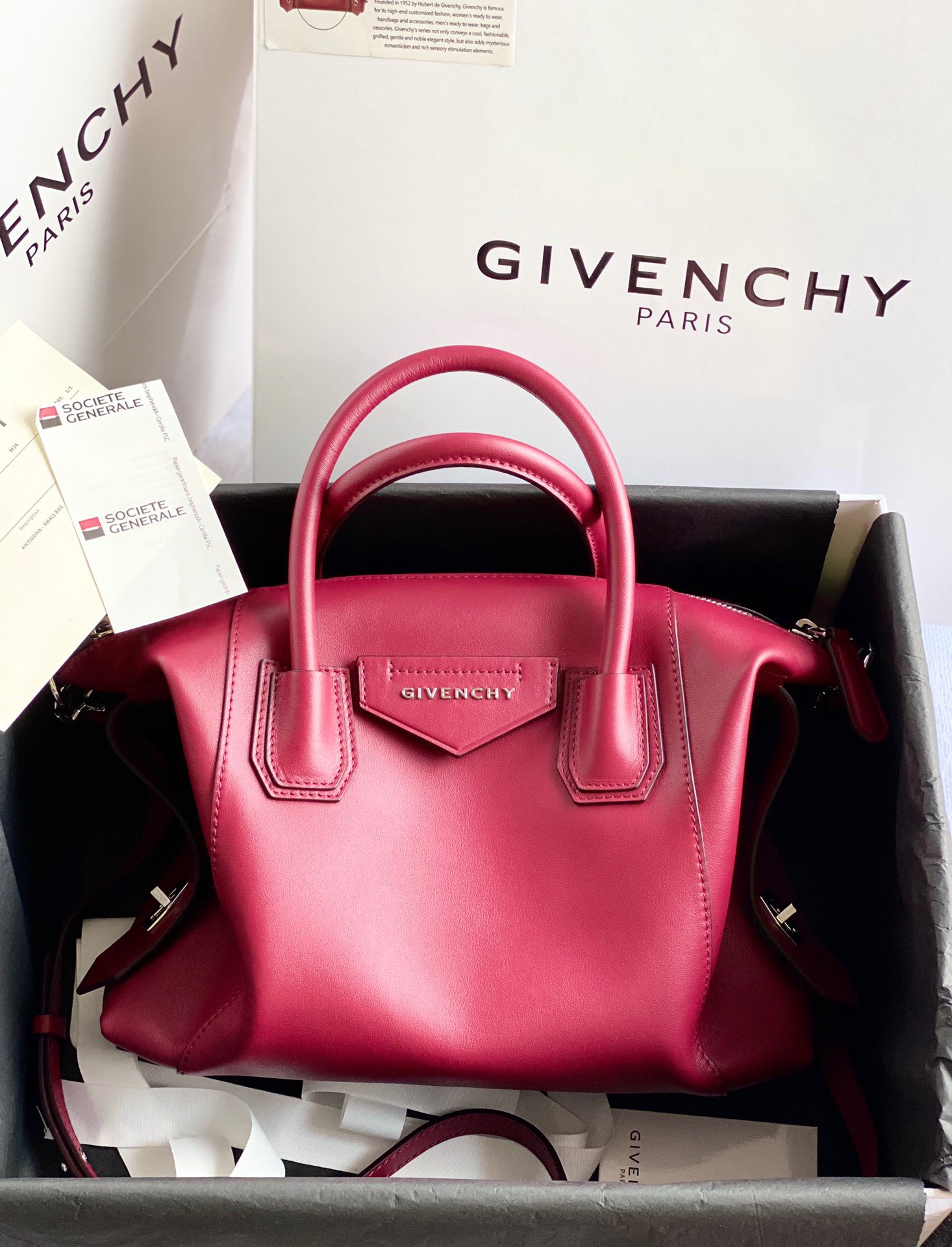 Givenchy Leather Top Handle Bag - Pink Handle Bags,