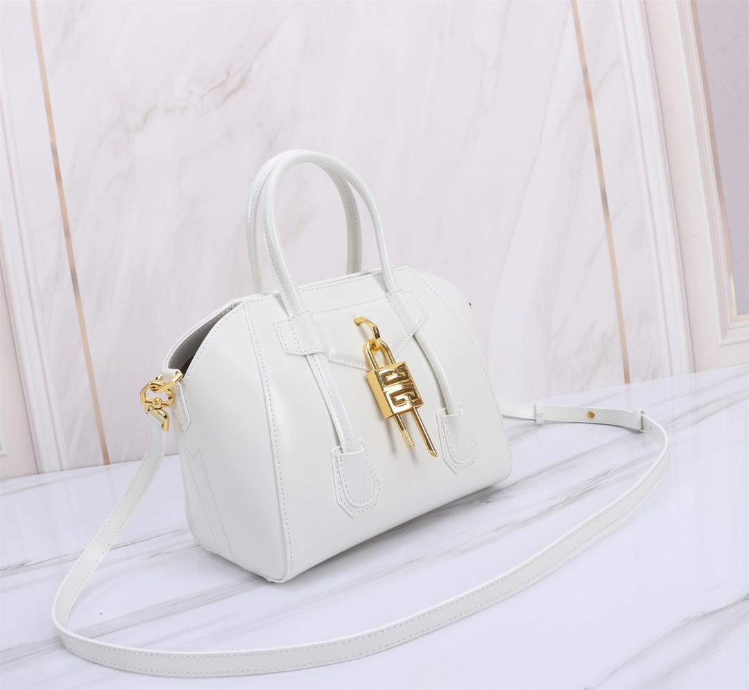 Givenchy Mini Antigona Lock Bag in Box leather |