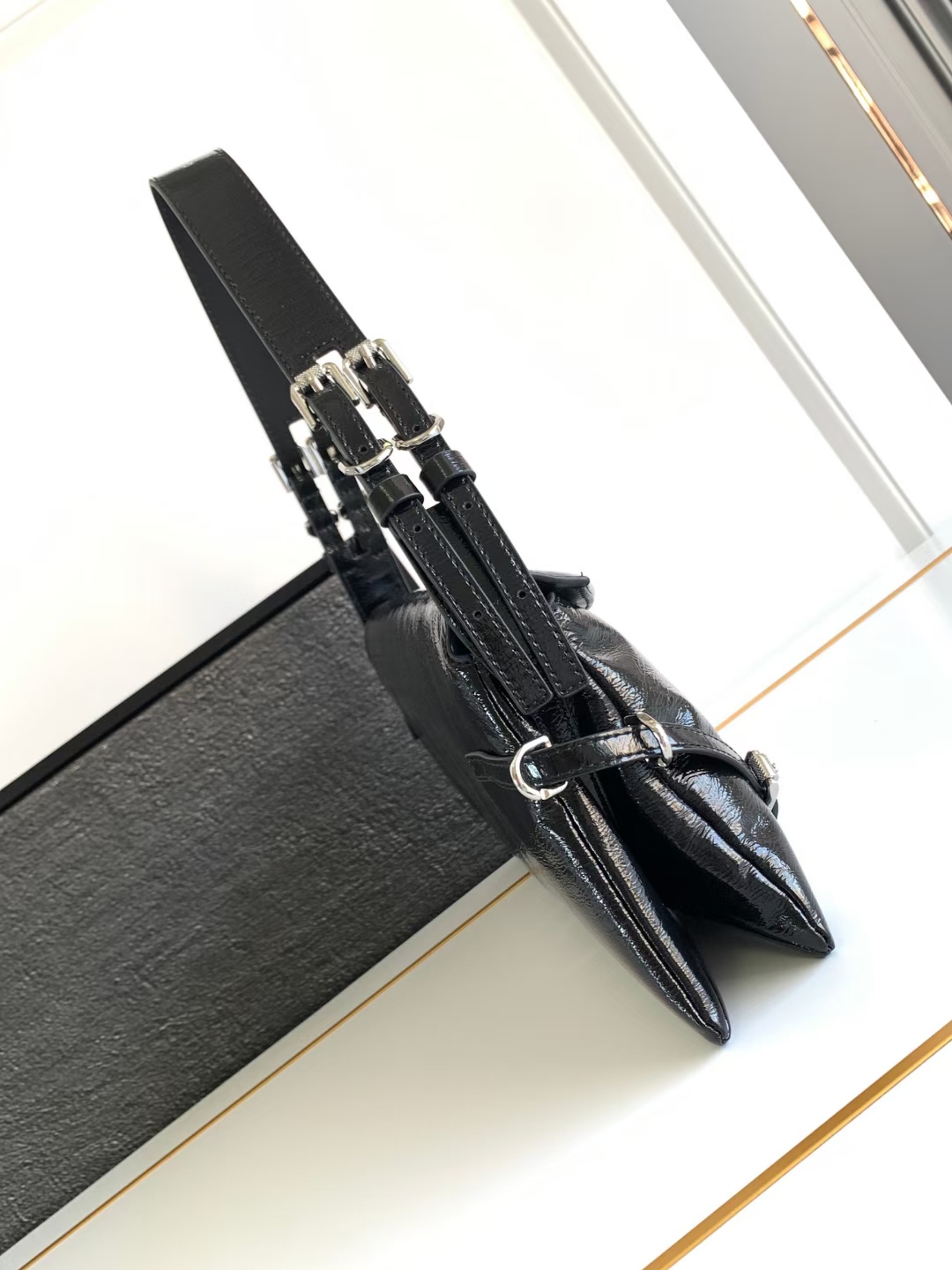 Givenchy Patent Leather P'tit - Black Shoulder Bags, Handbag