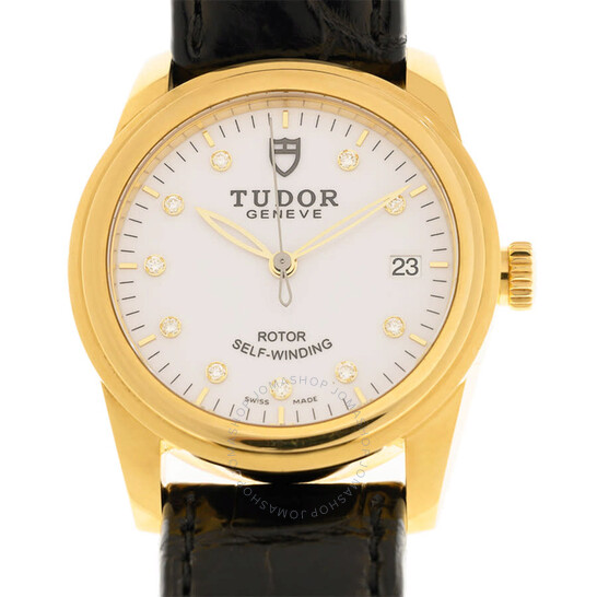 Glamour Automatic Diamond White Dial Unisex Watch
