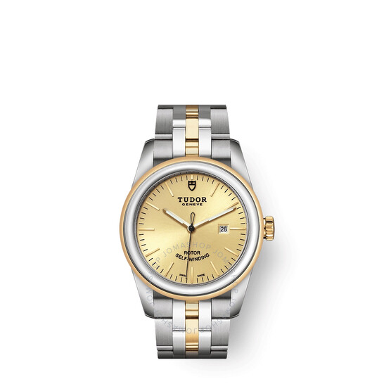 Glamour Date Automatic Champagne Dial Ladies Watch