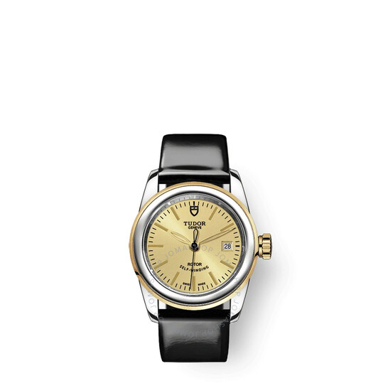 Glamour Date Automatic Champagne Dial Ladies Watch