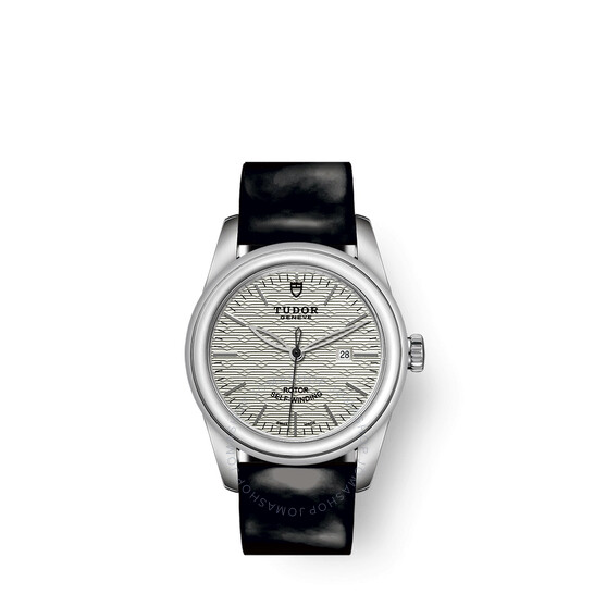 Glamour Date Automatic Silver Dial Ladies Watch
