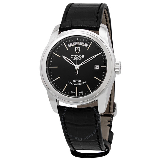 Glamour Date Date Automatic Black Dial Men's Watch