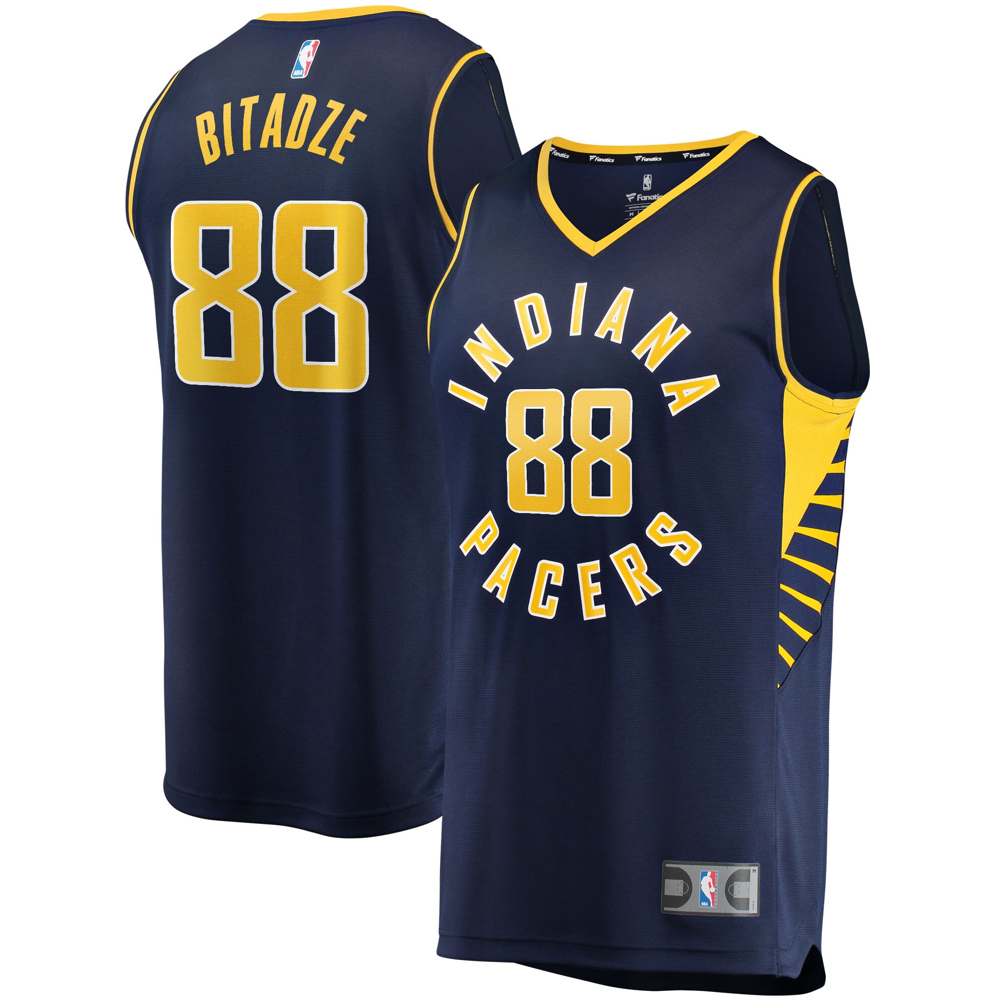Indiana Pacers Bitadze 88 Jersey - Ultimate Fanatics Replica 2021/22