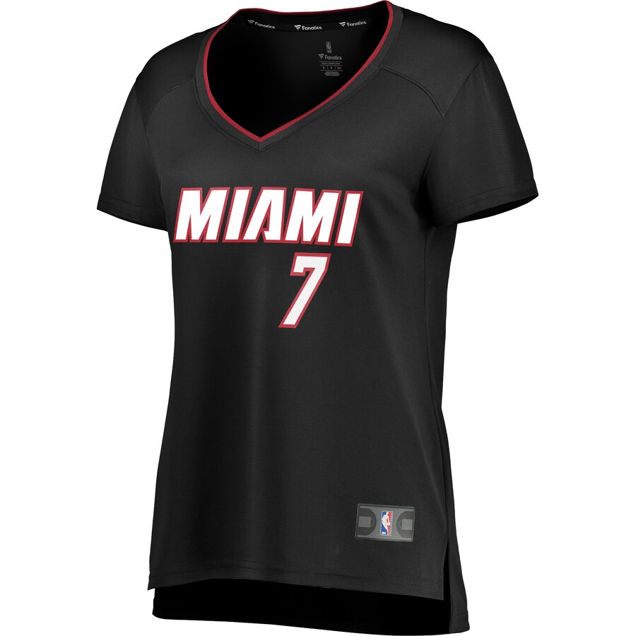 Fanatics Women's Dragic Black Jersey - Premium Miami Heat Fan Gear 2024