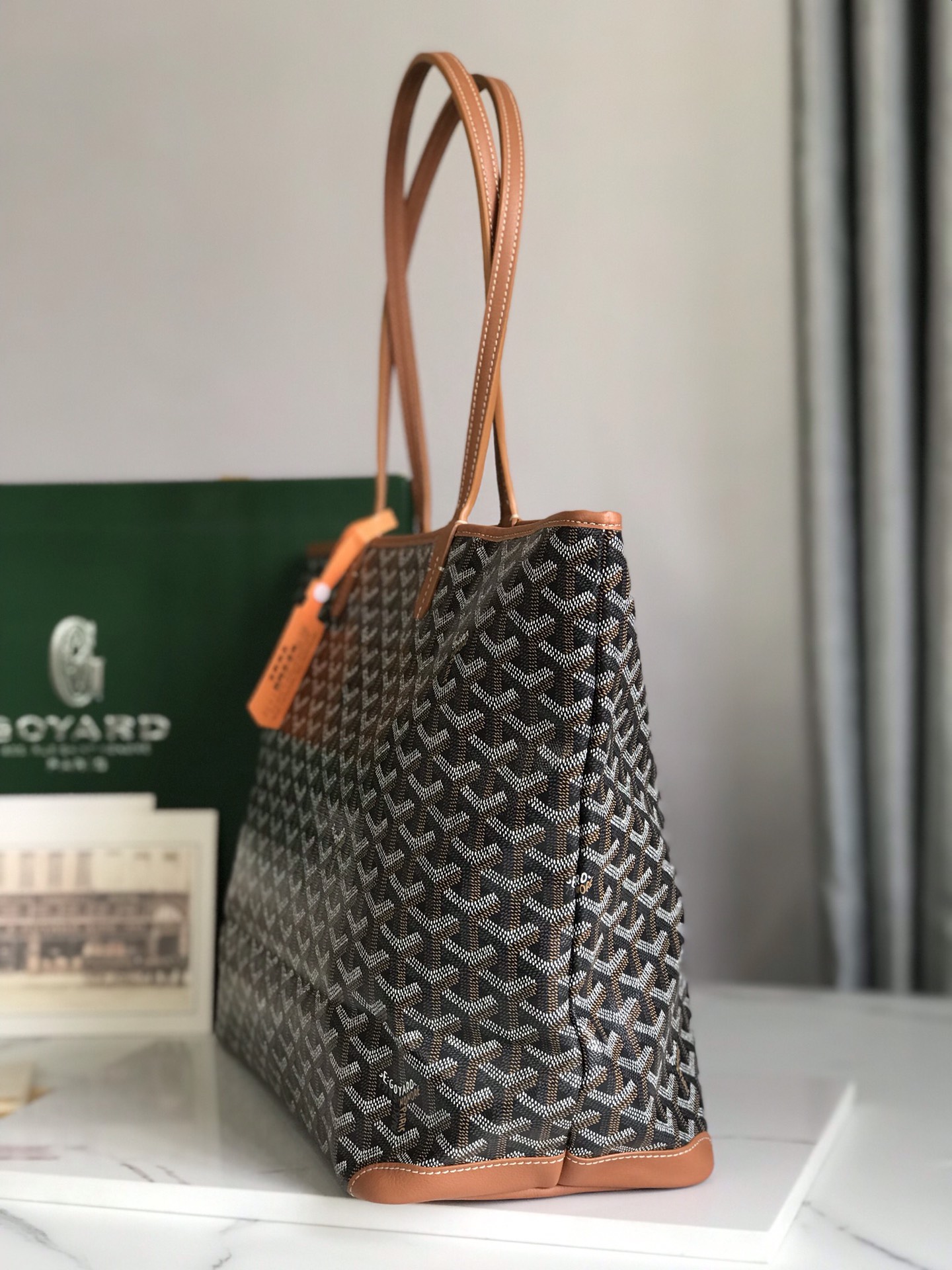 Goyard Artois PM Tote Bag for Women Black Brown N-QL |