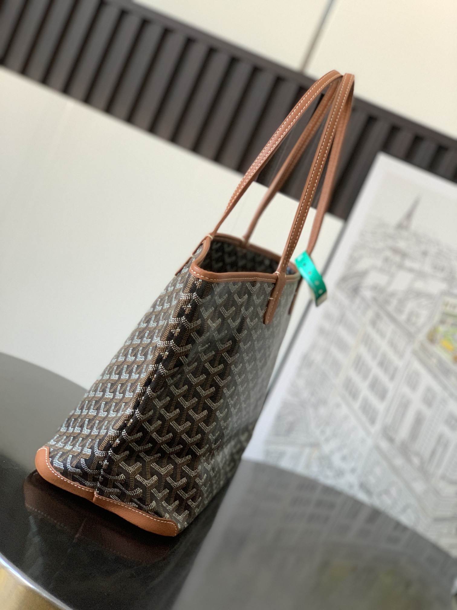 Goyard Artois PM Tote Bag for Women Black Brown N-QL |