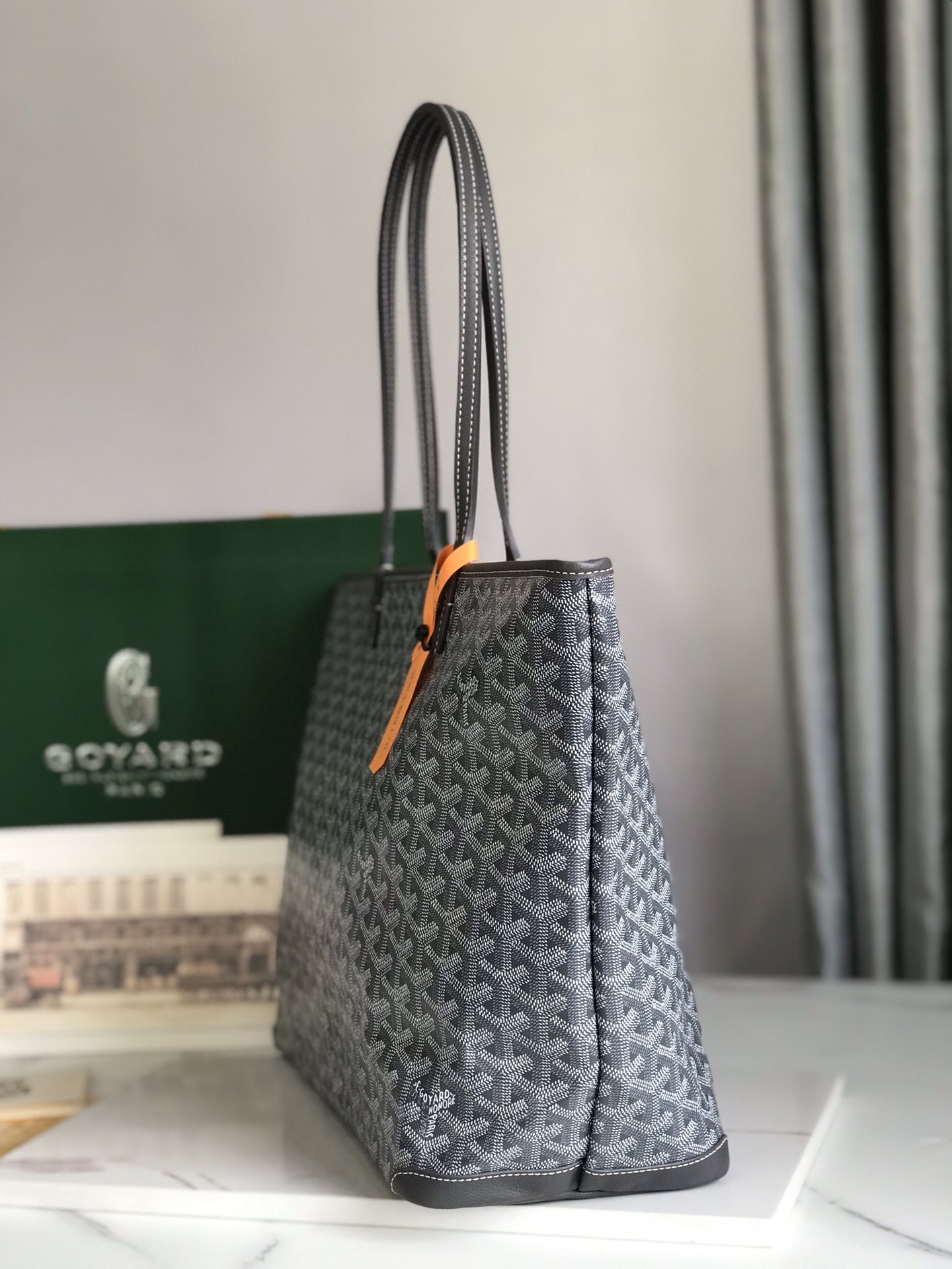 Goyard Artois PM Tote Bag for Women Black navy N-QL |