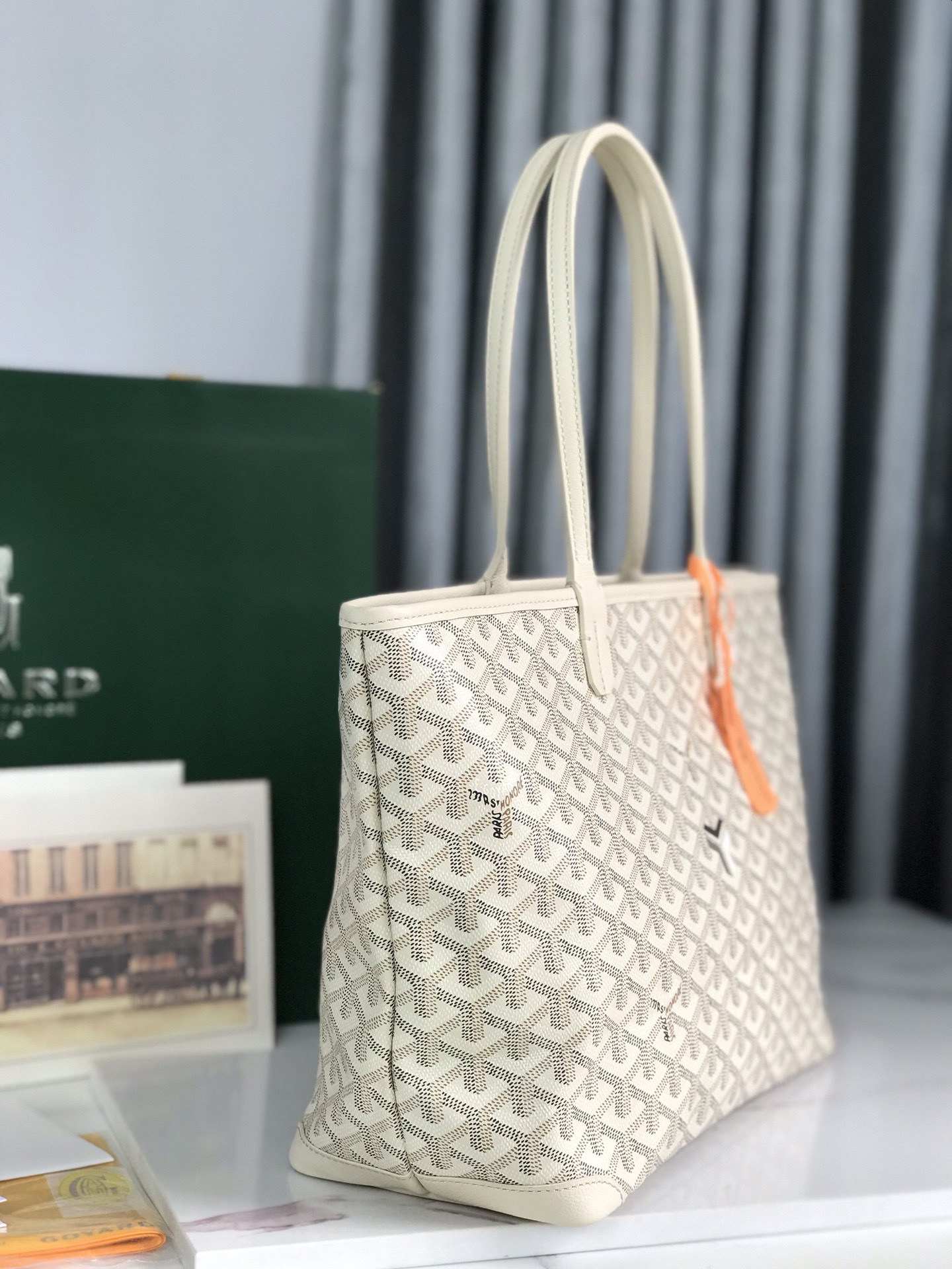 GOYARD Artois PM Tote Bag Sand Beige Shopping Shoulder Purse