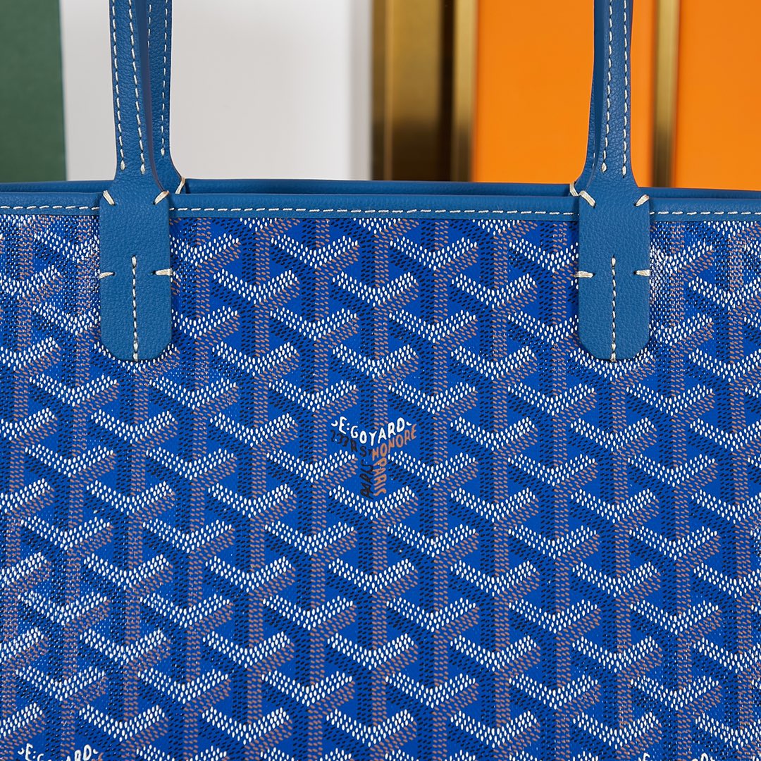 Goyard Artois Tote Coated Canvas PM Blue 1479551
