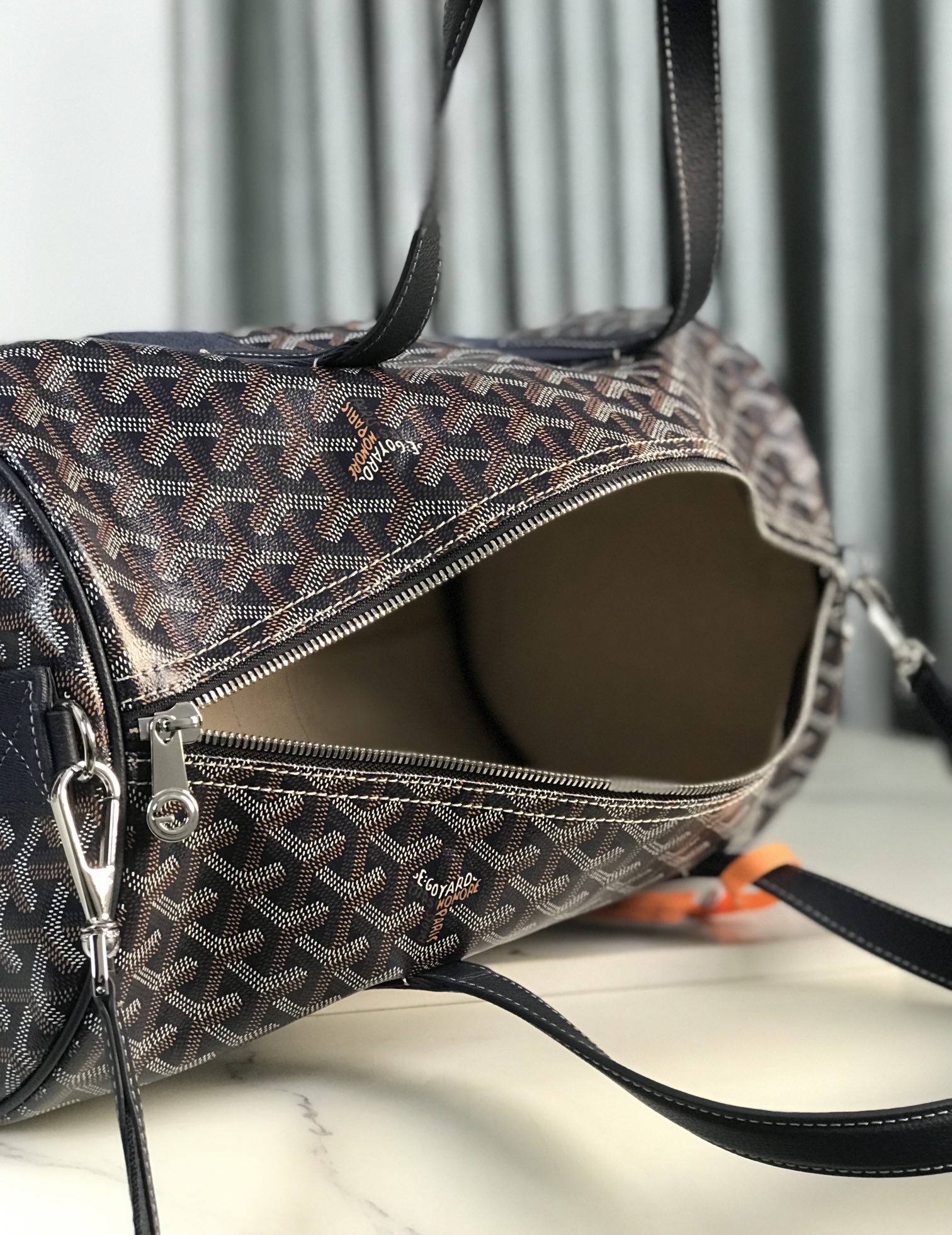 Goyard Barrel 40 Sports Bag blue navy