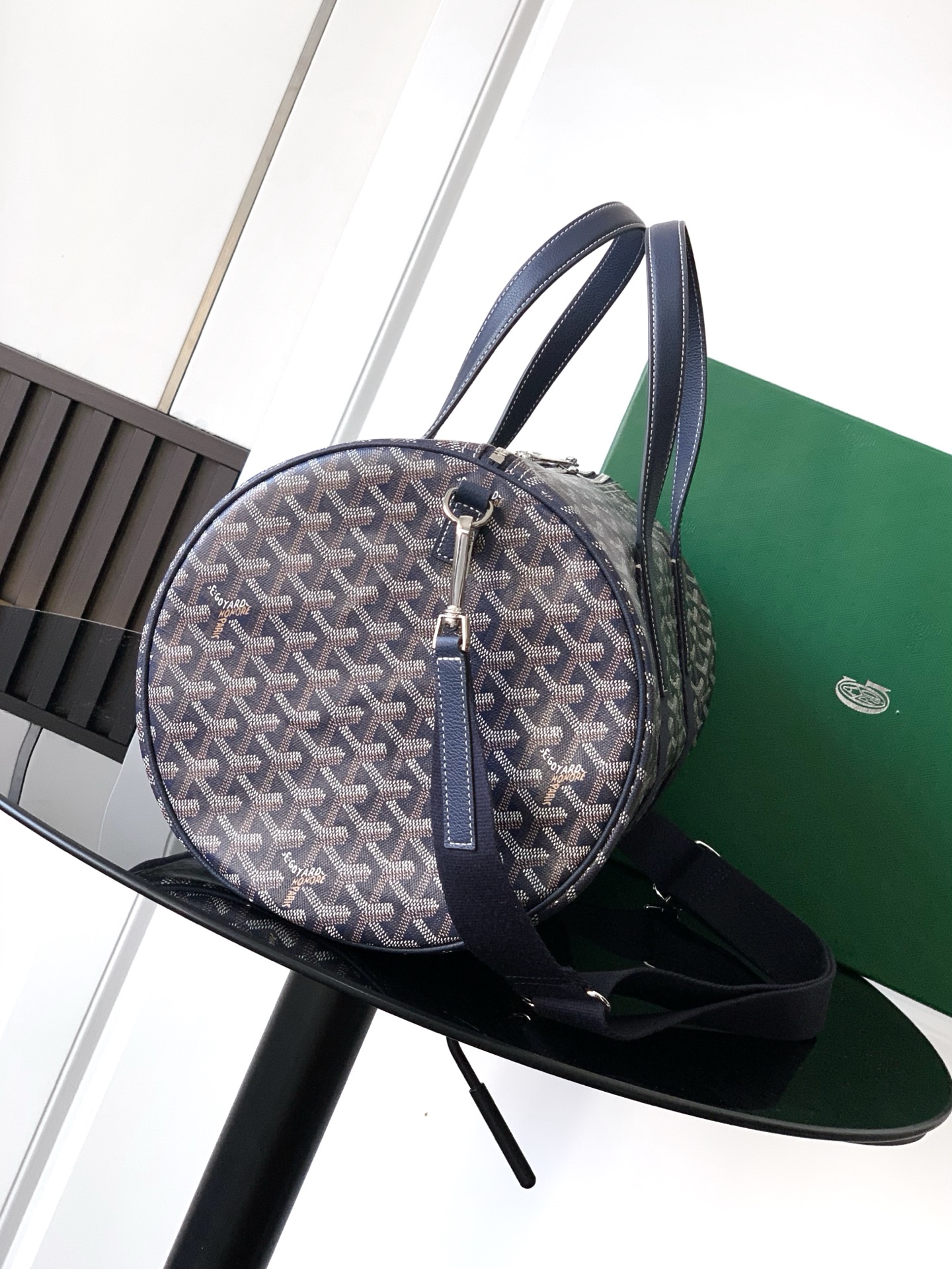 Goyard Barrel 40 Sports Bag blue navy