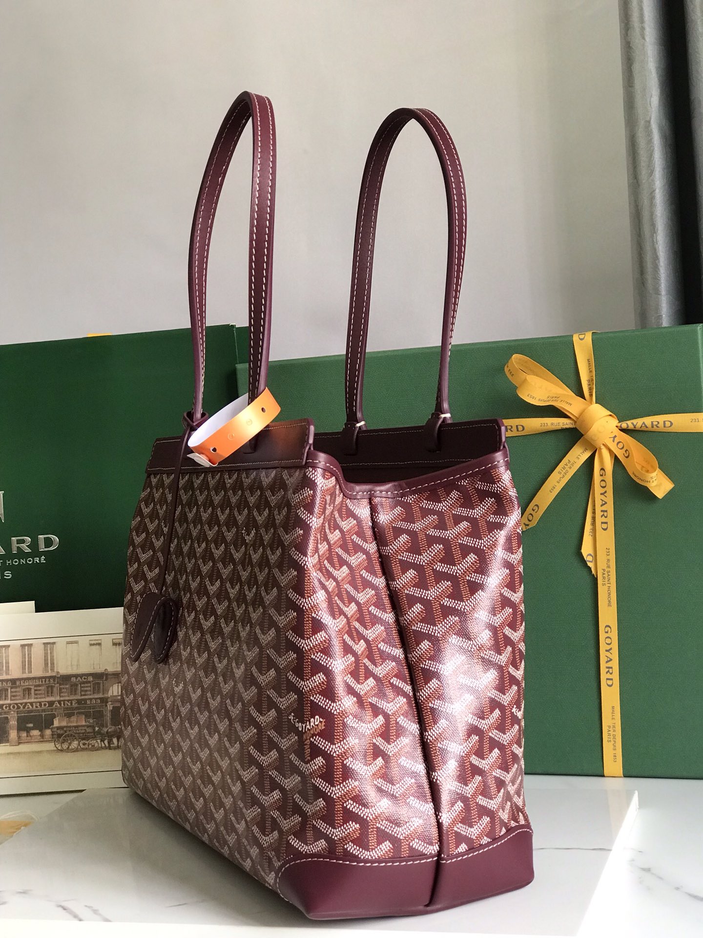 Goyard Bellechase Biaude PM Tote Bag Burgundy –