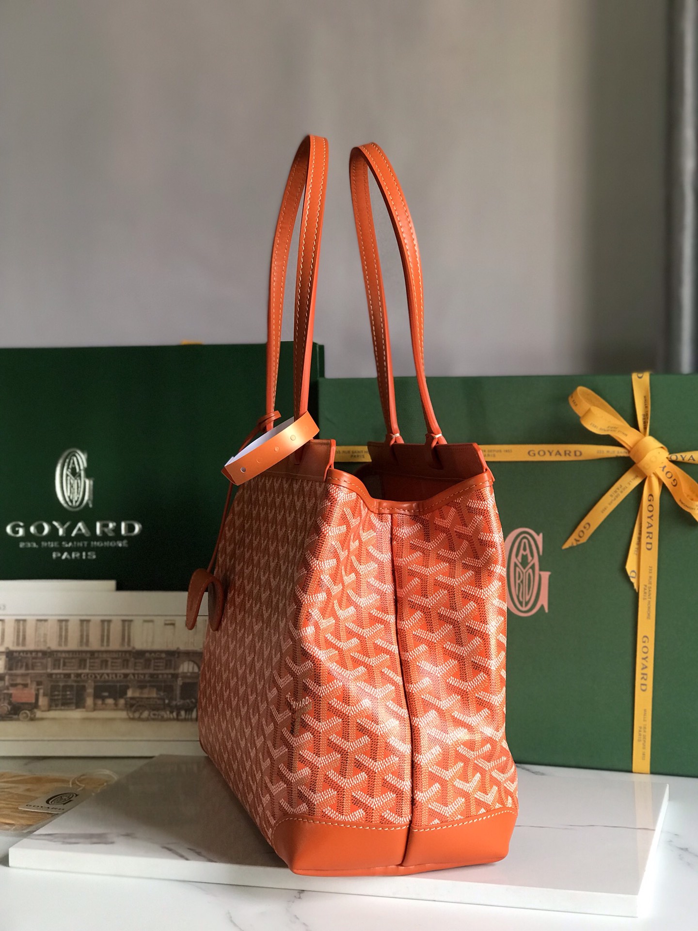Goyard Bellechase Biaude PM Tote Bag orange