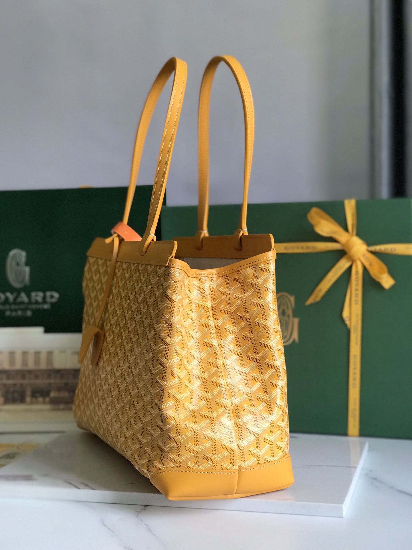 Goyard Bellechase Biaude PM Tote Bag yellow