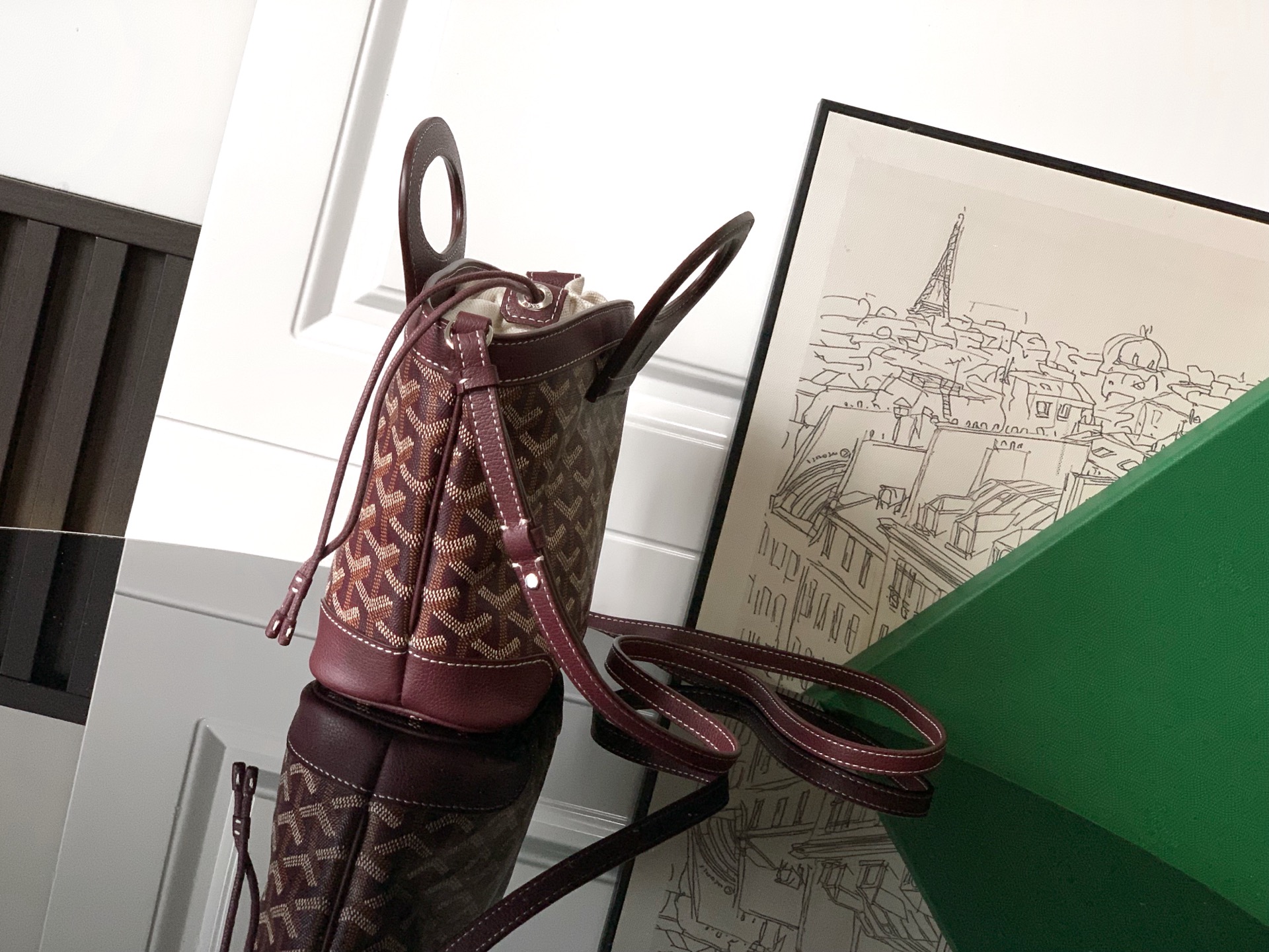 Goyard Beluga Mini Bag 67300 Burgundy - AAA Purse