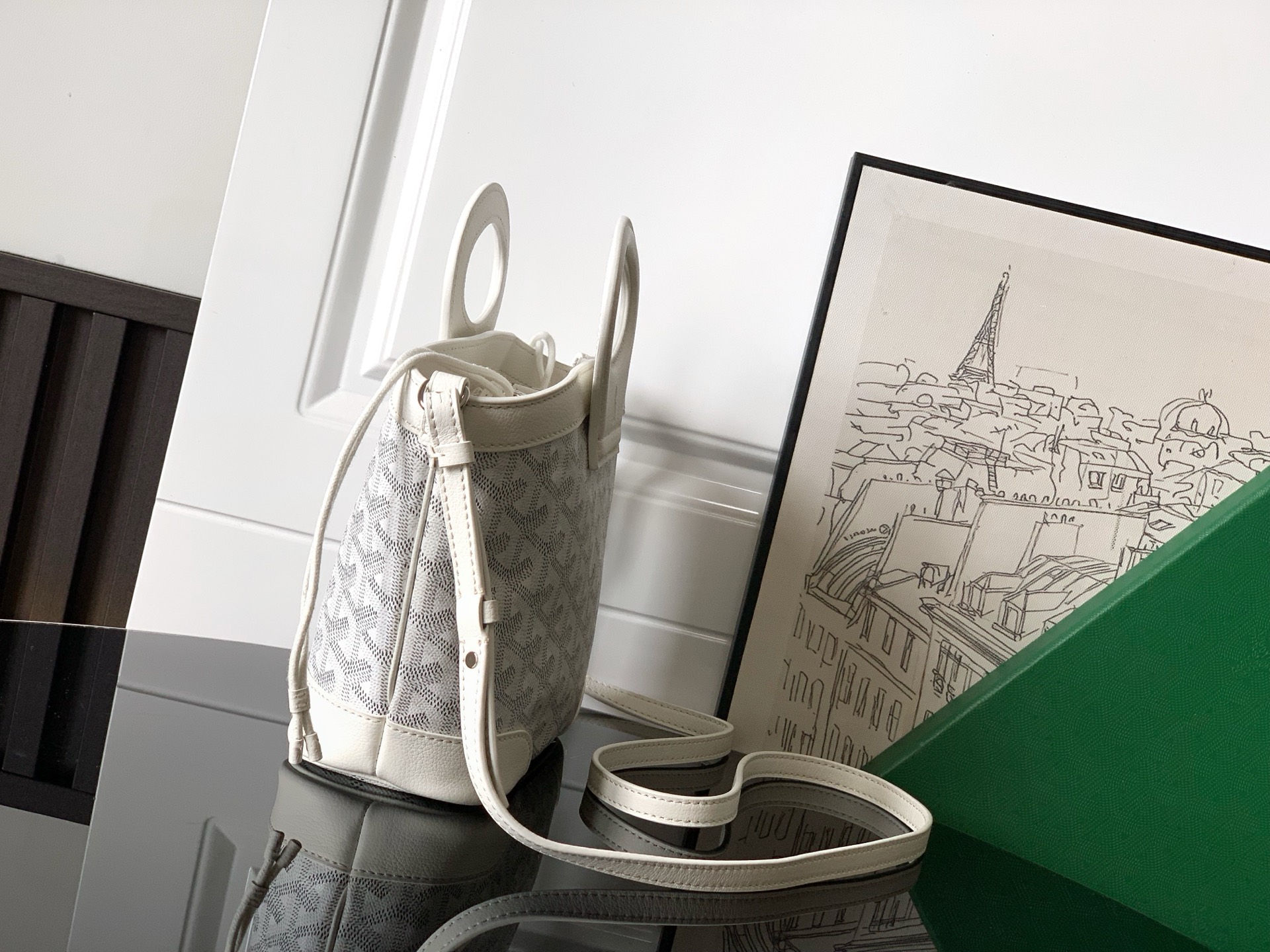 Goyard Beluga Mini Bag In White Goyardine Canvas And