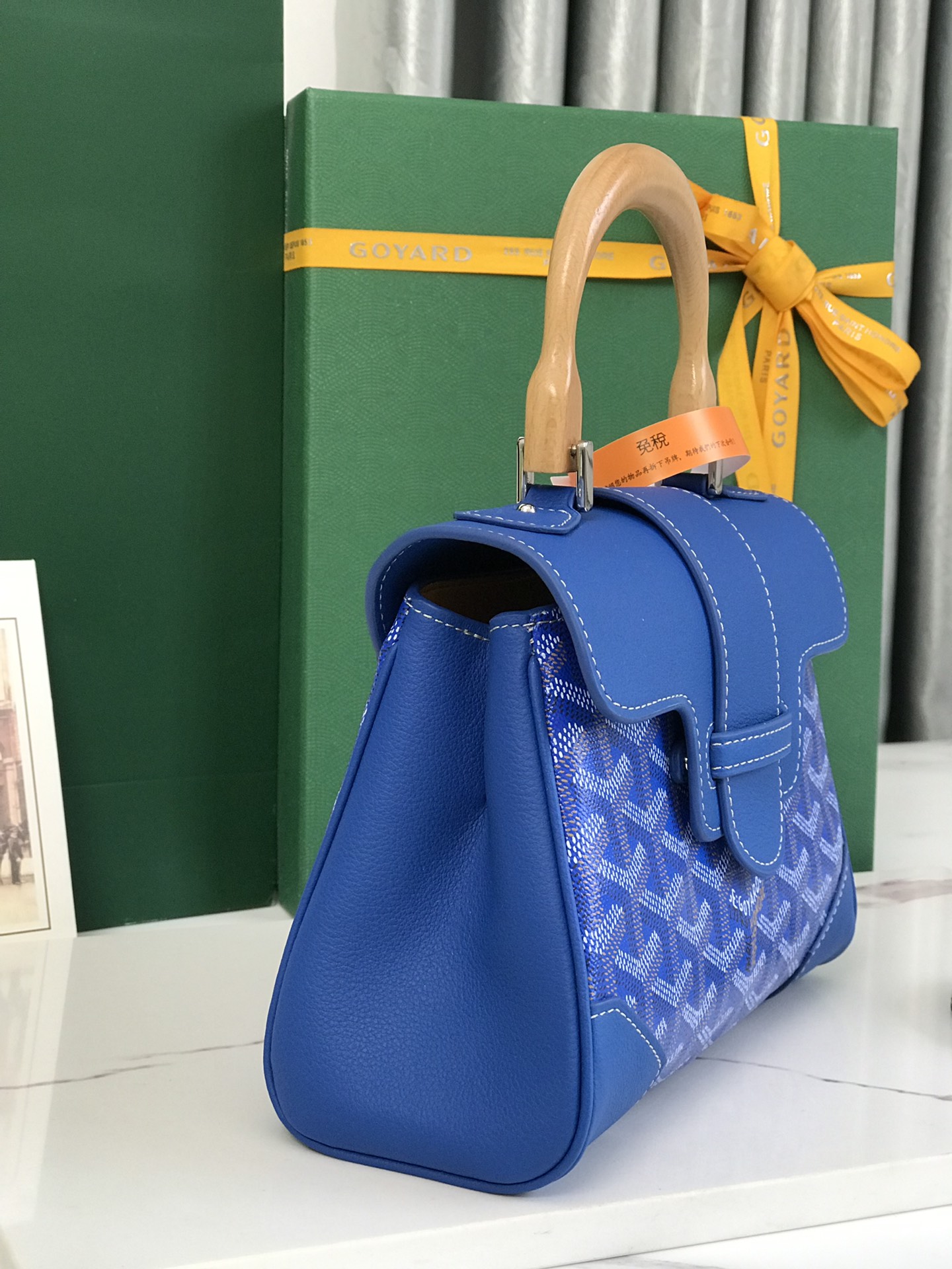 Goyard Blue Mini Goyardine Saigon Cloth Cloth ref.1091827 -