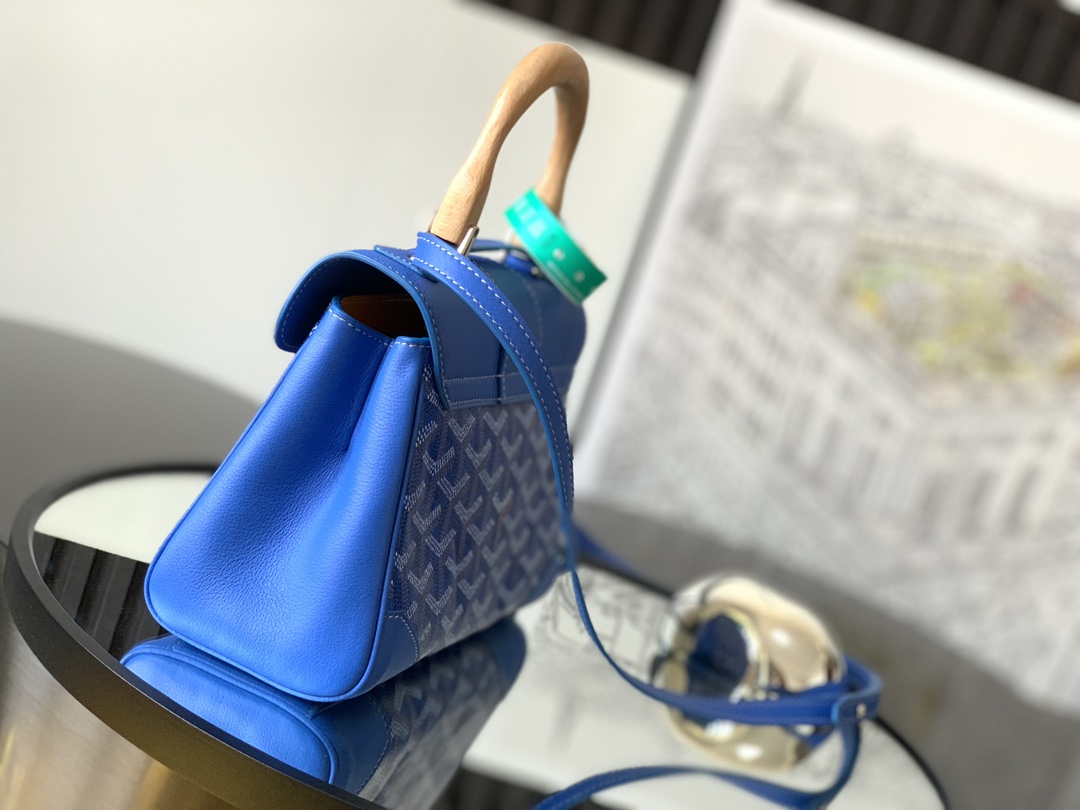 Goyard Blue Mini Goyardine Saigon Cloth Cloth ref.1091827