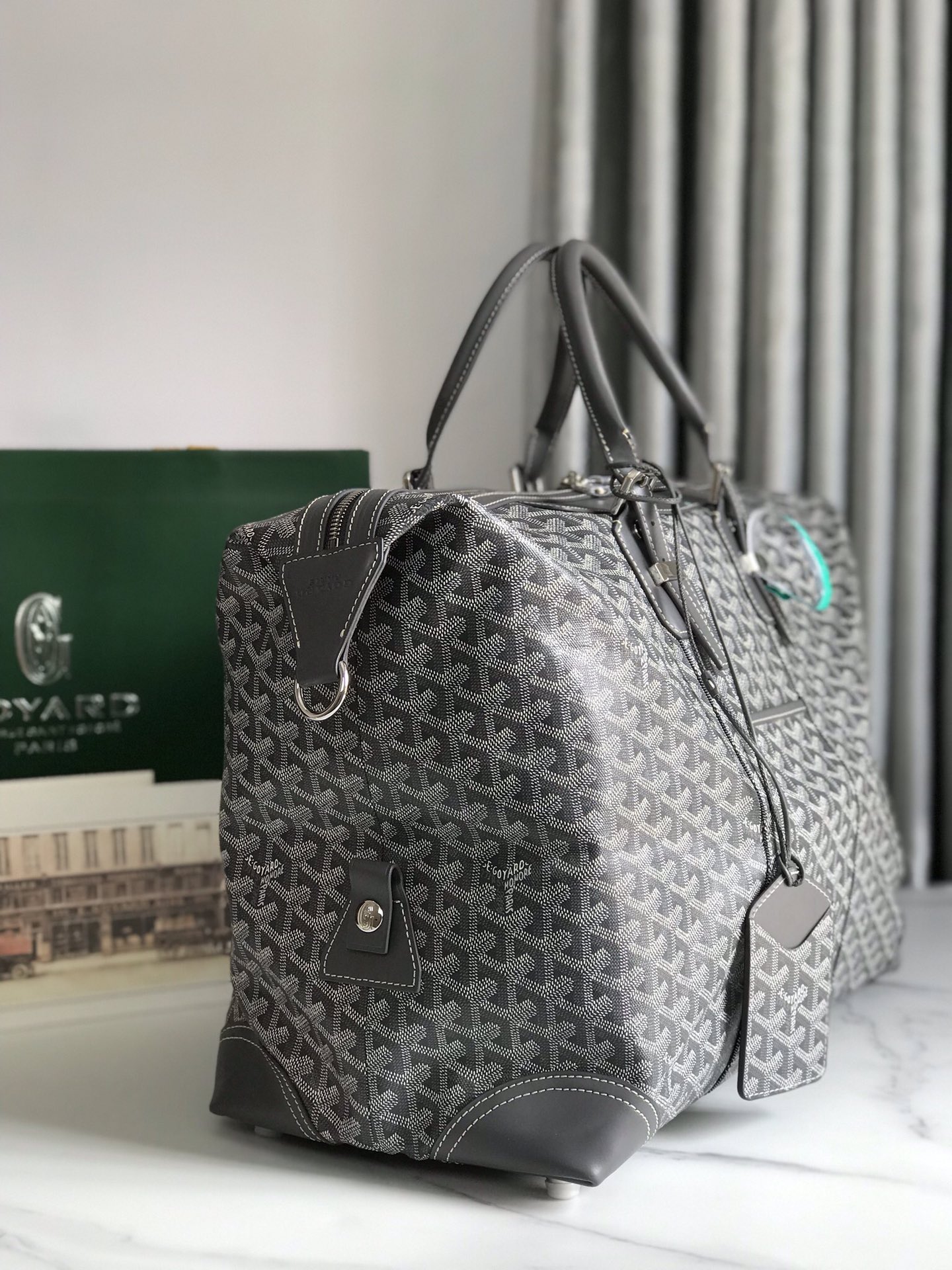Goyard Boeing 45 Duffle Carry On Travel Bag Weekend Tote Luggage