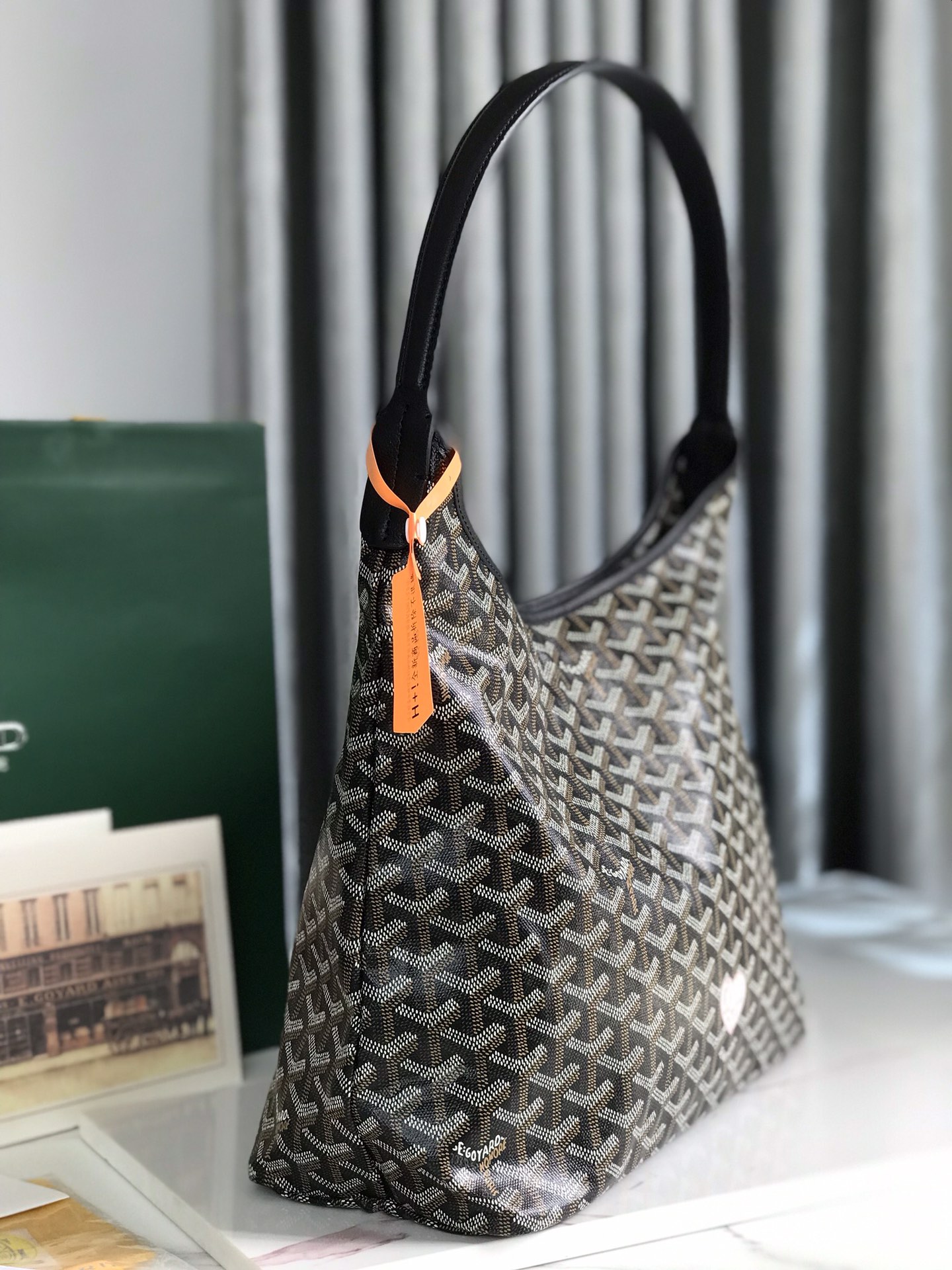 Goyard Bohème Hobo Bag Black Women's Tote Bag Black |