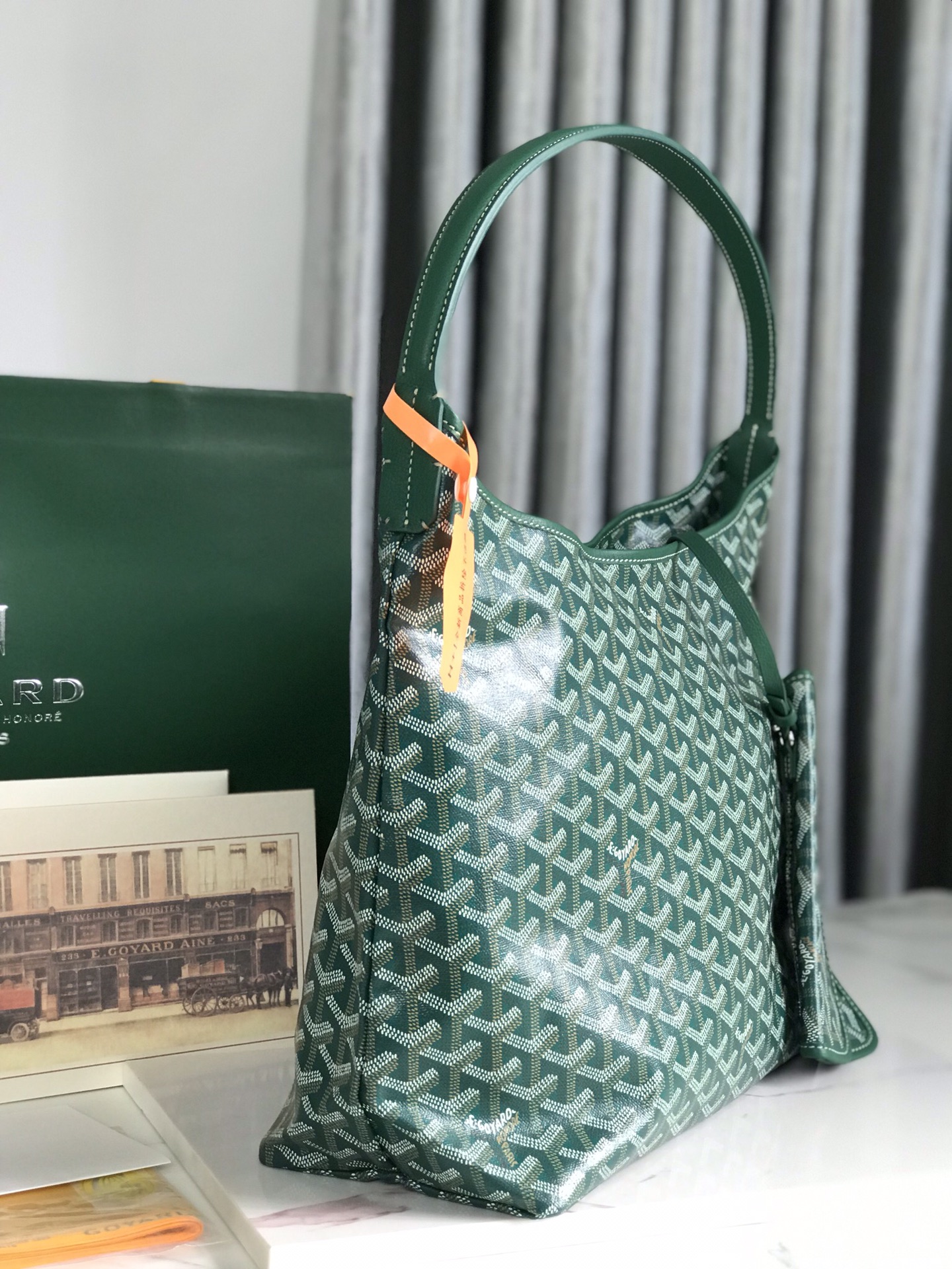 Goyard Bohemme Hobo White Bag Women's Tote Bag green