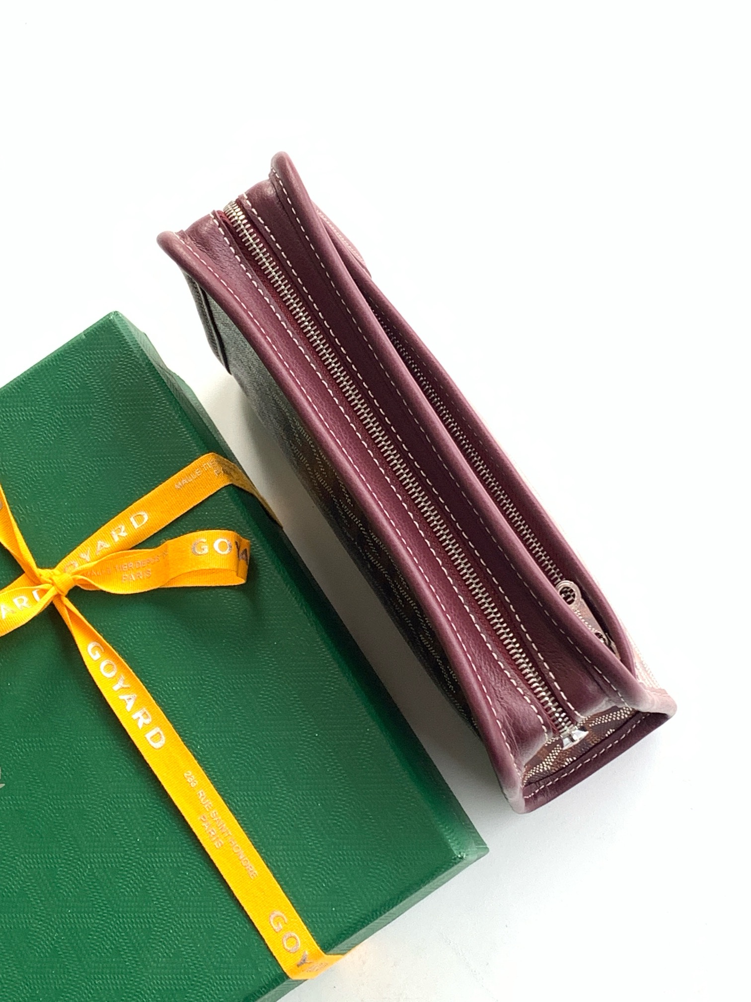 Goyard Burgundy Goyardine Coated Canvas Jouvence GM